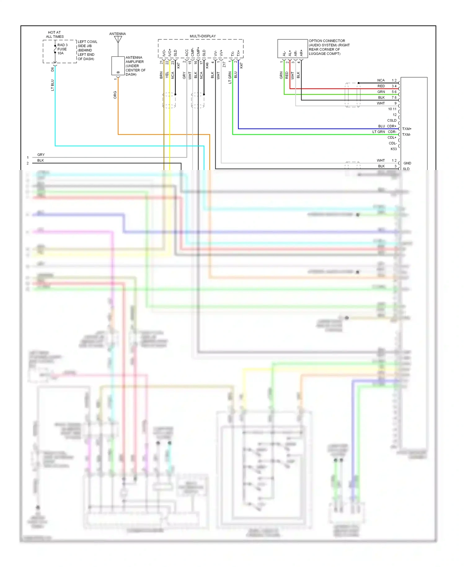 Wiring diagram blk for Lexus GS III facelift (2007-2011) (159 of 182)