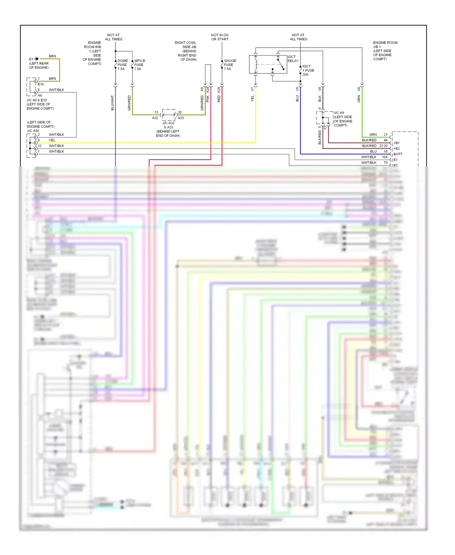 Wiring diagram blk/red for Lexus GS III facelift (2007-2011) (7 of 53)