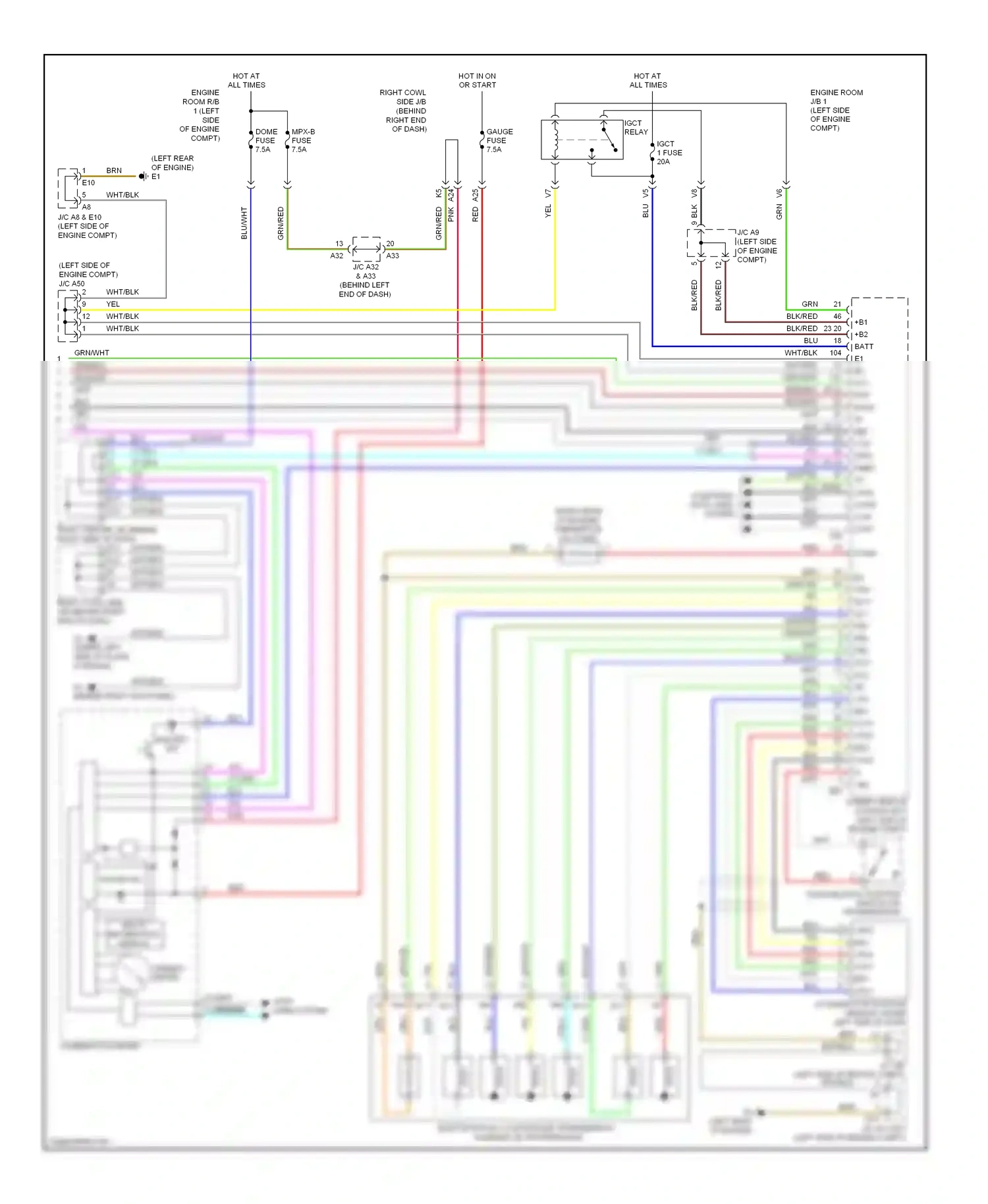 Wiring diagram blk/wht for Lexus GS III facelift (2007-2011) (26 of 50)