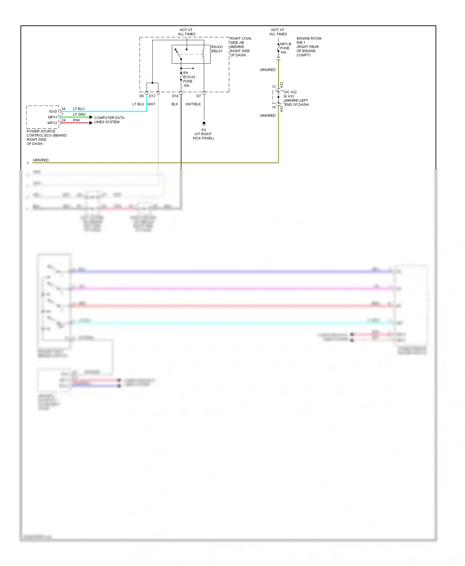 Wiring diagram blu for Lexus GS III facelift (2007-2011) (69 of 179)