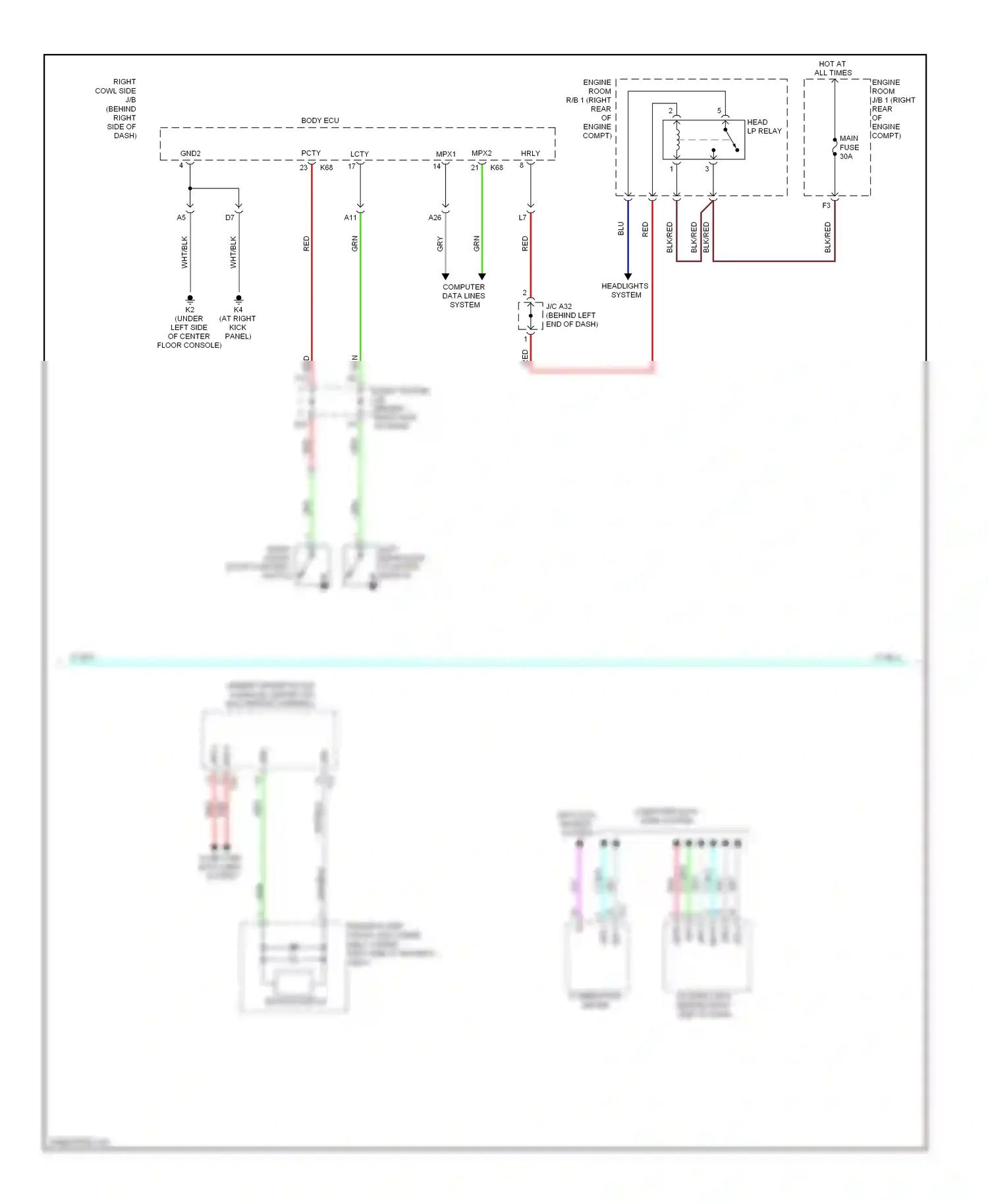 Wiring diagram blu for Lexus GS III facelift (2007-2011) (7 of 179)
