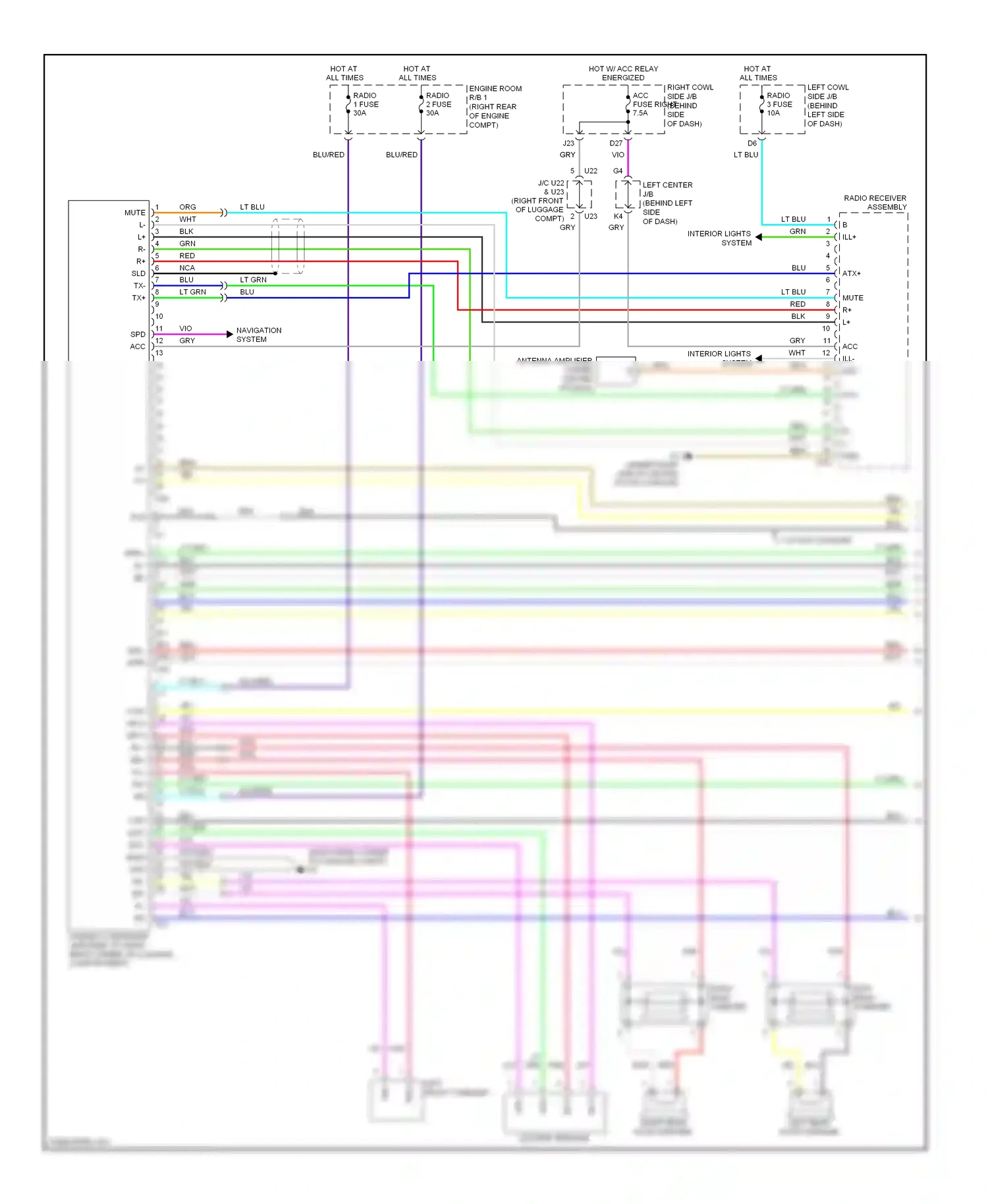 Wiring diagram brn for Lexus GS III facelift (2007-2011) (75 of 151)