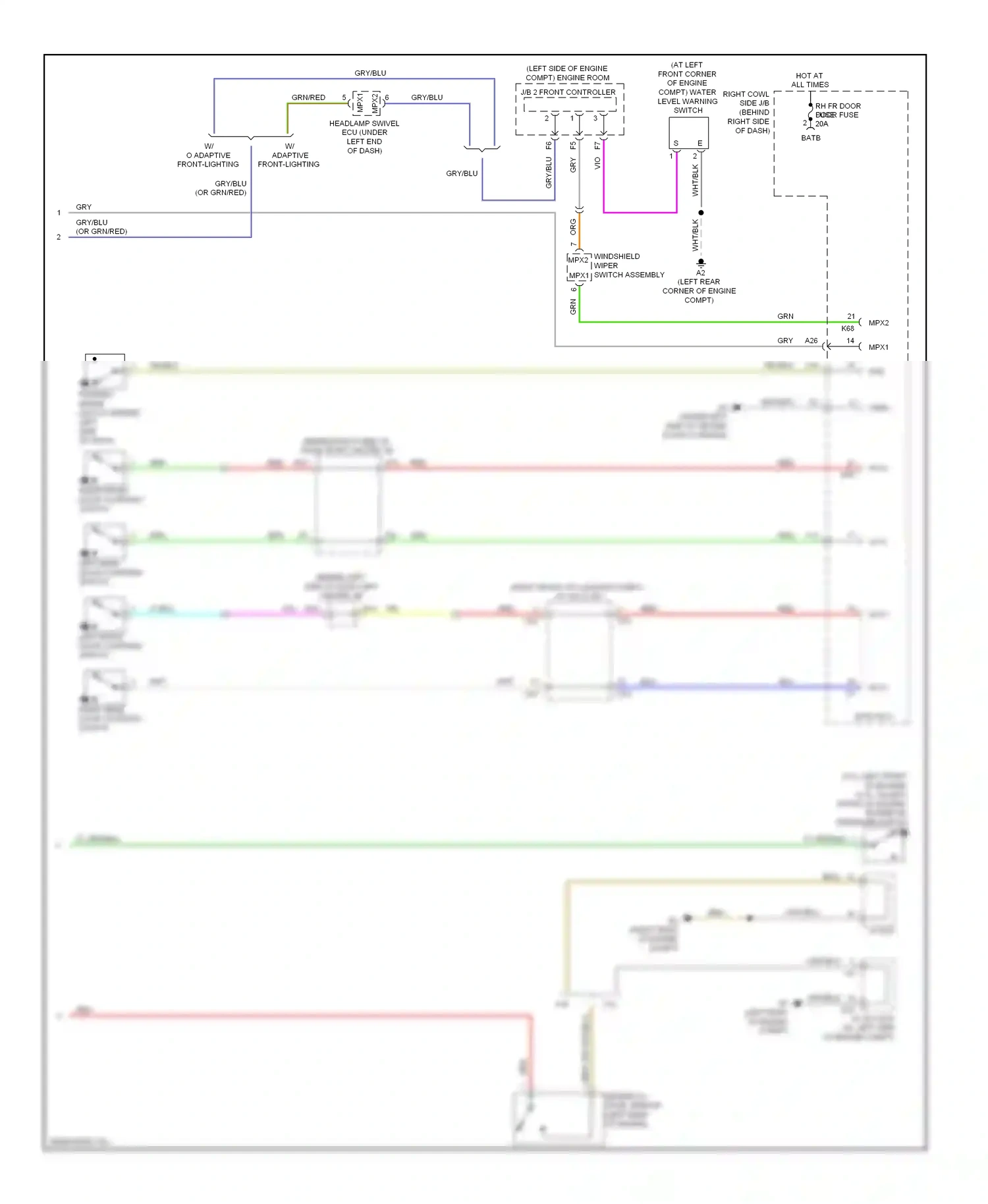 Wiring diagram brn for Lexus GS III facelift (2007-2011) (54 of 151)