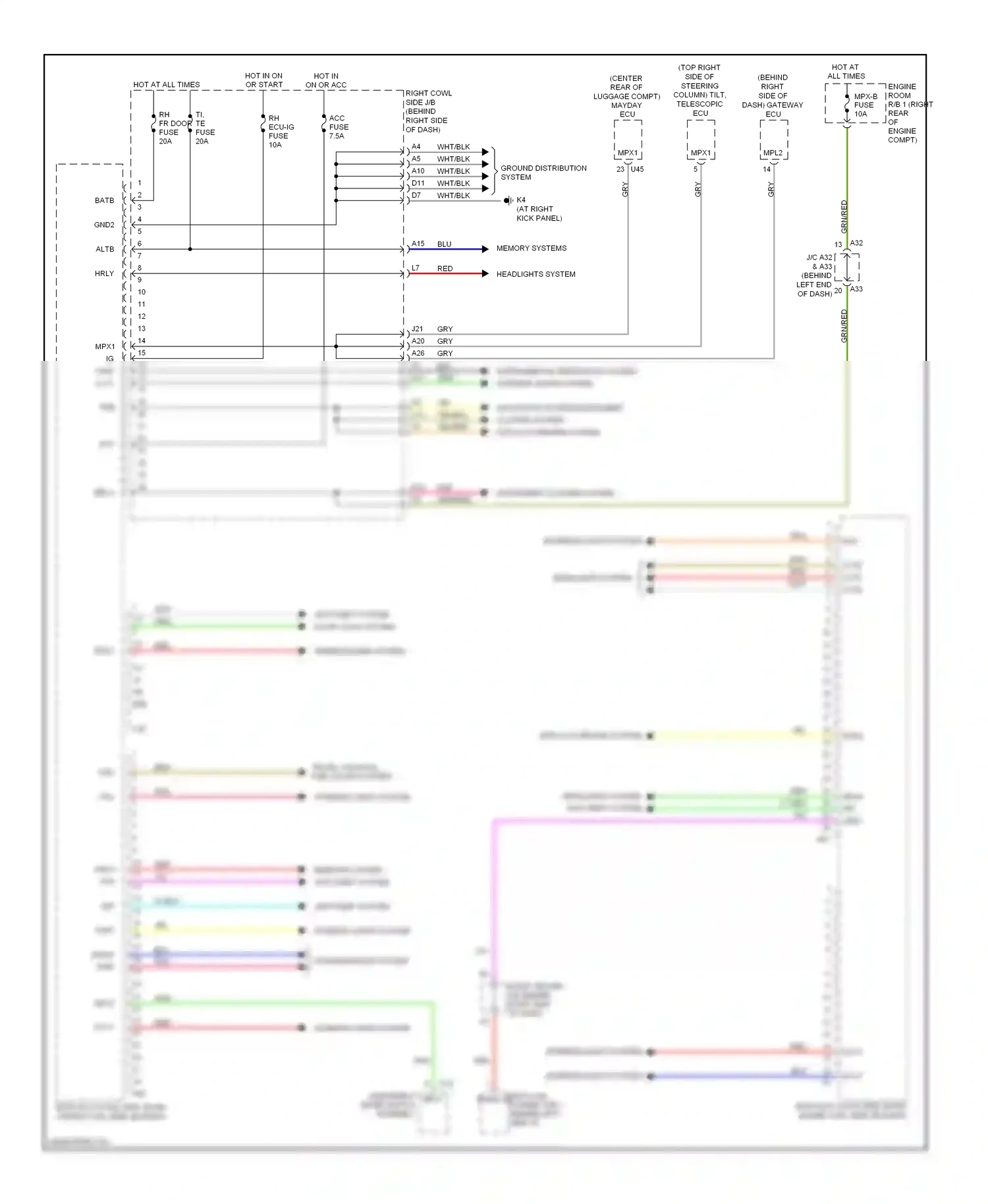 Wiring diagram clte clts cltb for Lexus GS III facelift (2007-2011) (1 of 1)