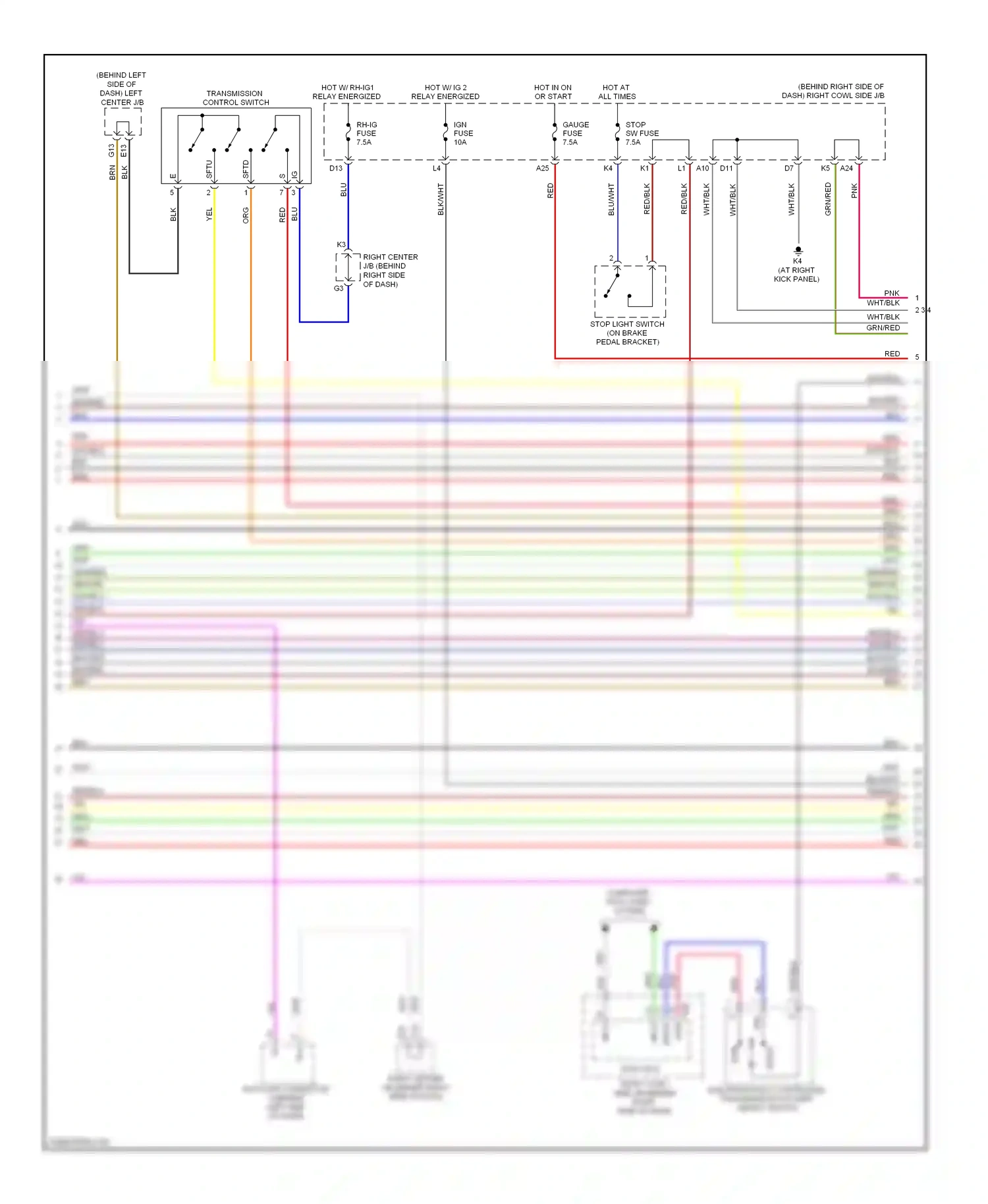 Wiring diagram computer data lines system for Lexus GS III facelift (2007-2011) (112 of 115)