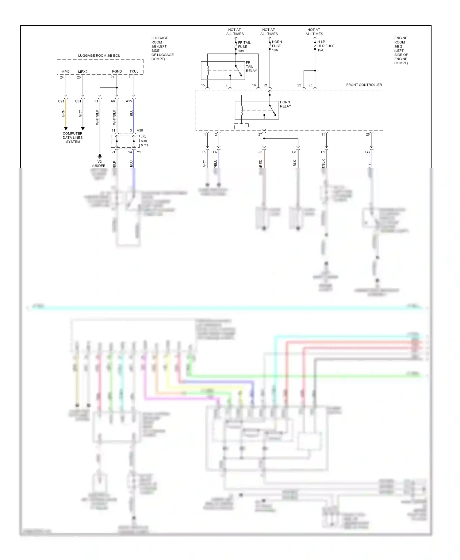 Lexus GS III facelift (2007-2011) data wiring diagram  (2 of 5)