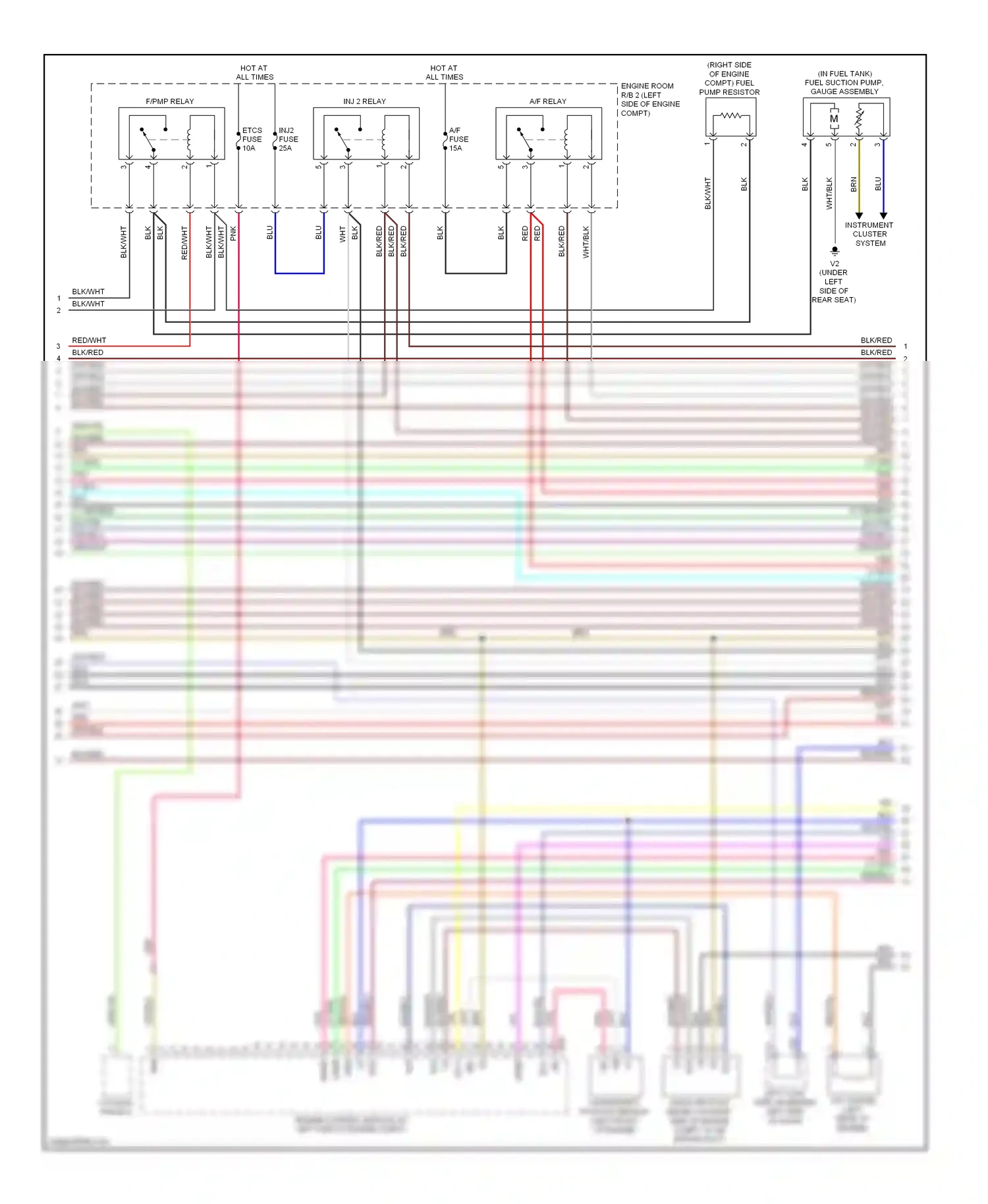 Lexus GS III facelift (2007-2011) engine control module (at left side of engine compt) wiring diagram  (28 of 30)