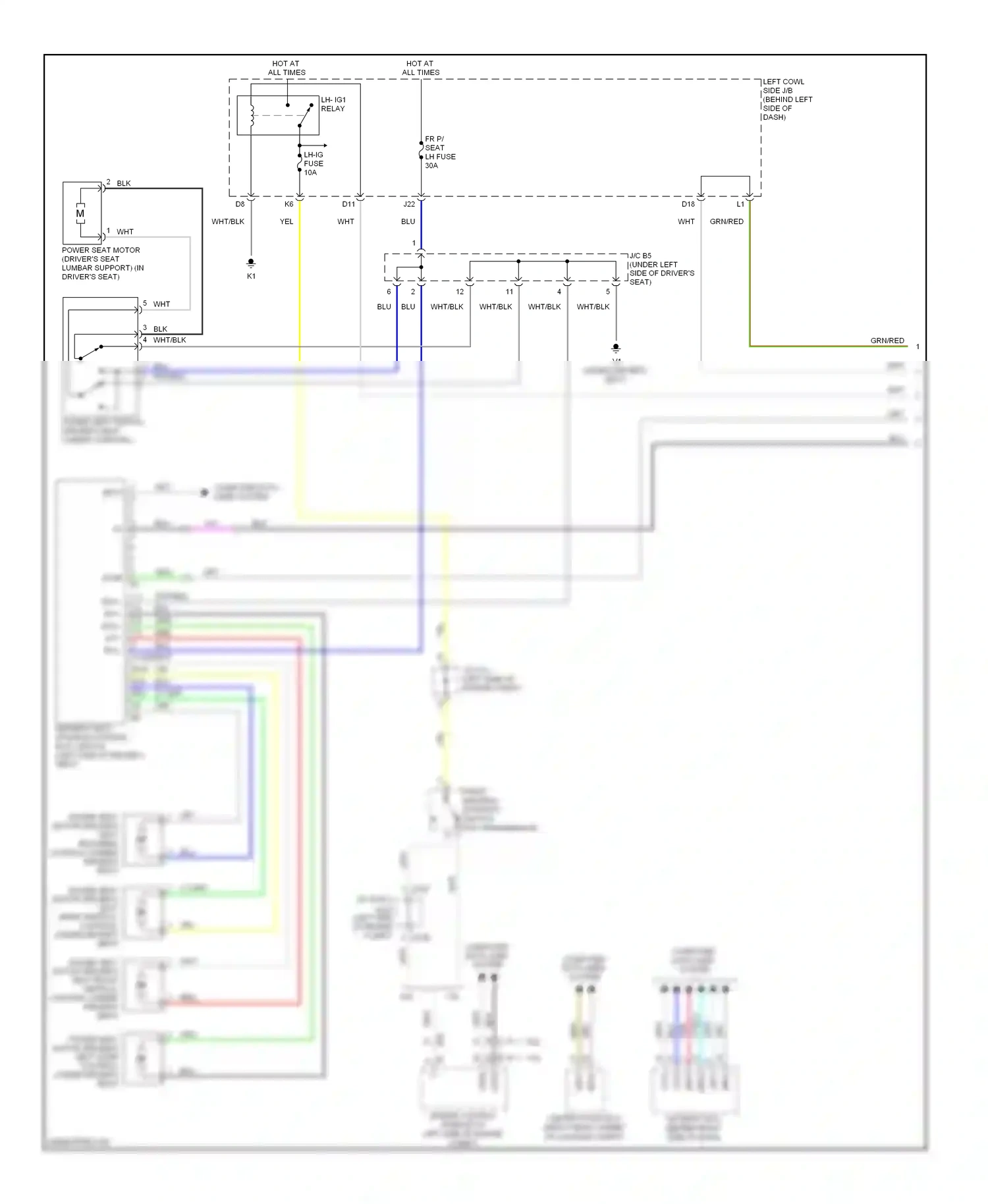 Lexus GS III facelift (2007-2011) engine control module (at left side of engine compt) wiring diagram  (13 of 30)
