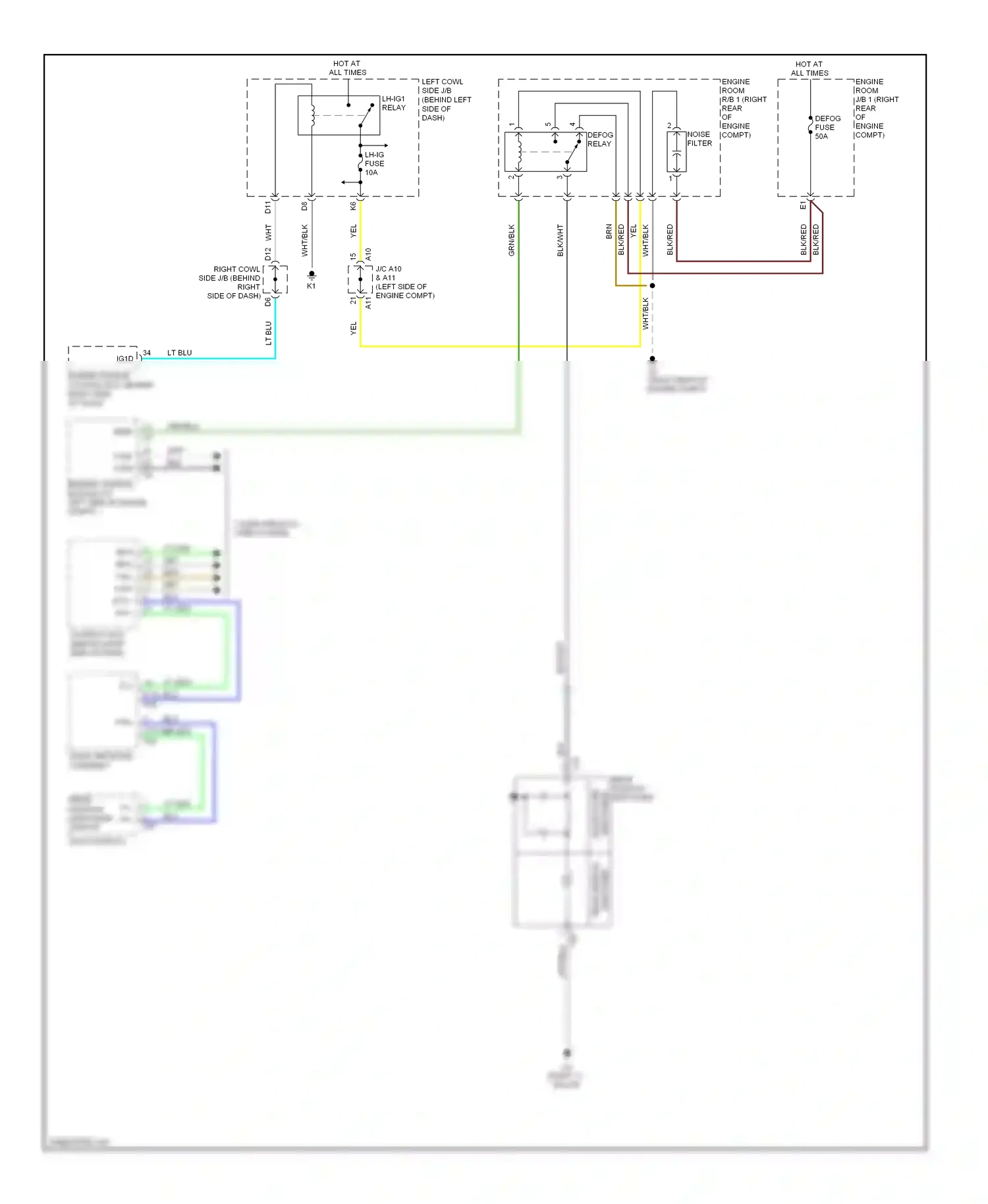 Lexus GS III facelift (2007-2011) engine control module (at left side of engine compt) wiring diagram  (6 of 30)
