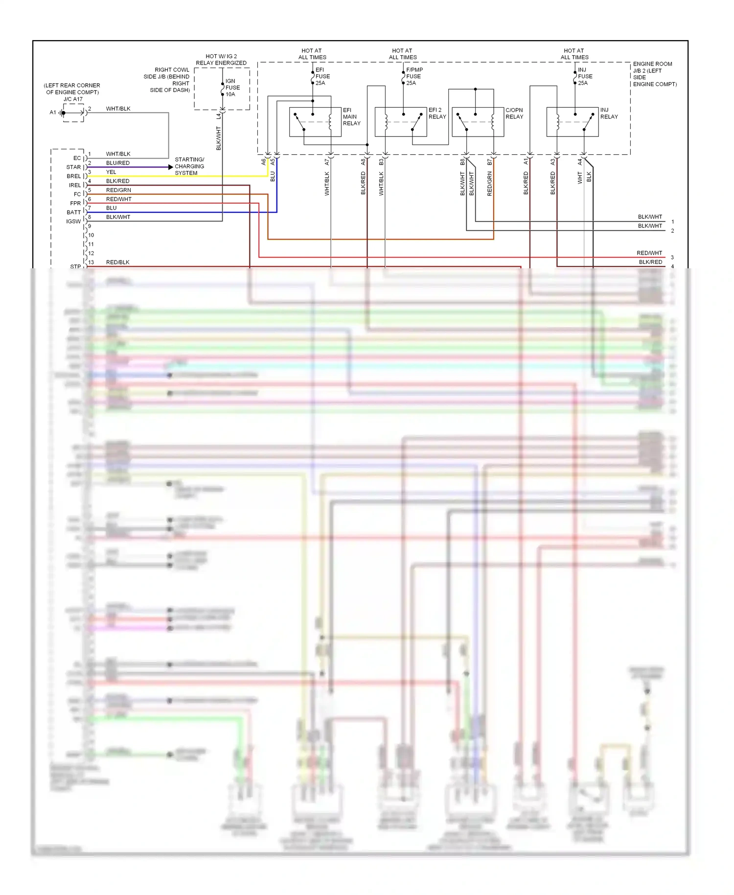 Lexus GS III facelift (2007-2011) engine control module (at left side of engine compt) wiring diagram  (27 of 30)