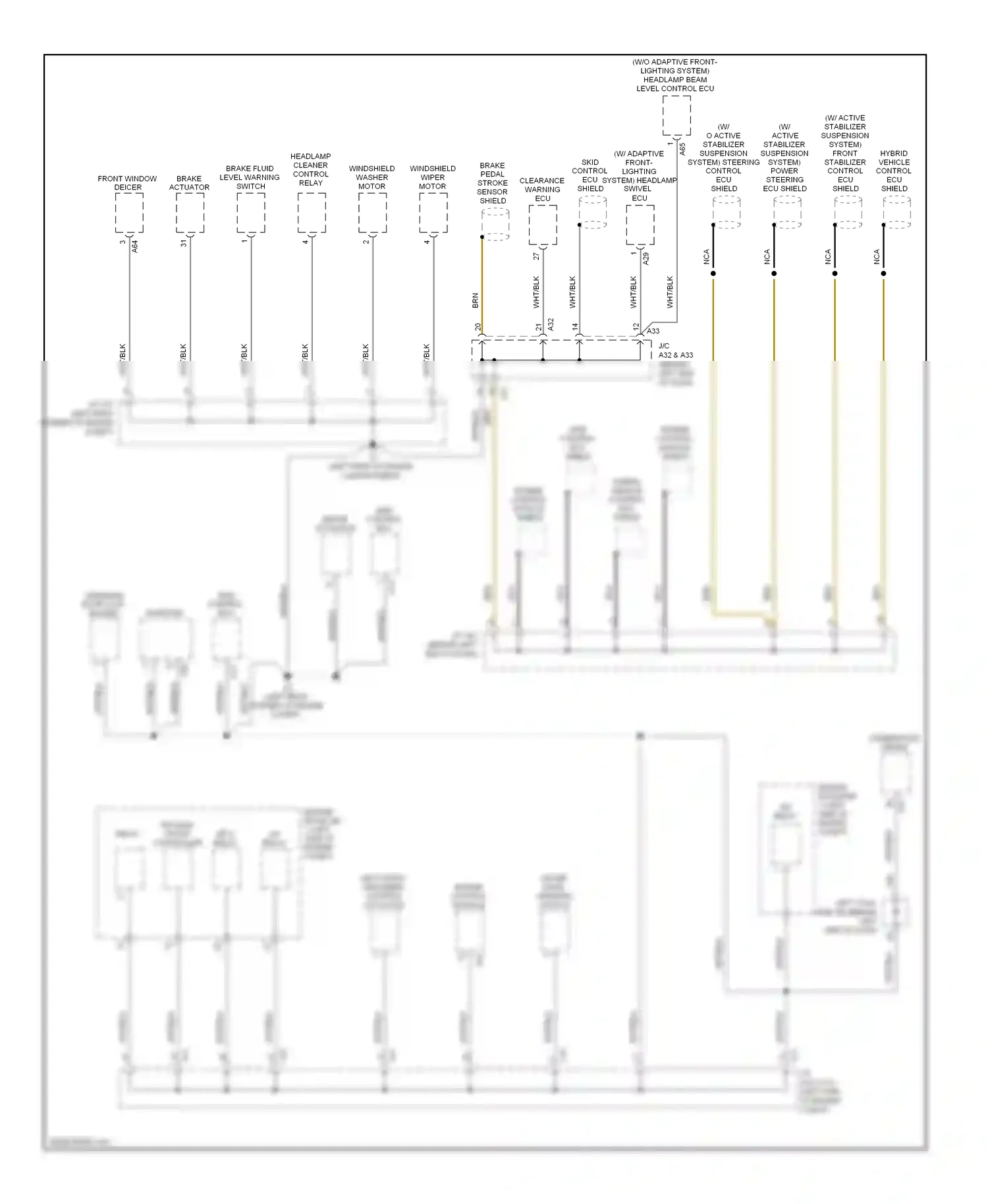 Wiring diagram engine control module for Lexus GS III facelift (2007-2011) (4 of 8)