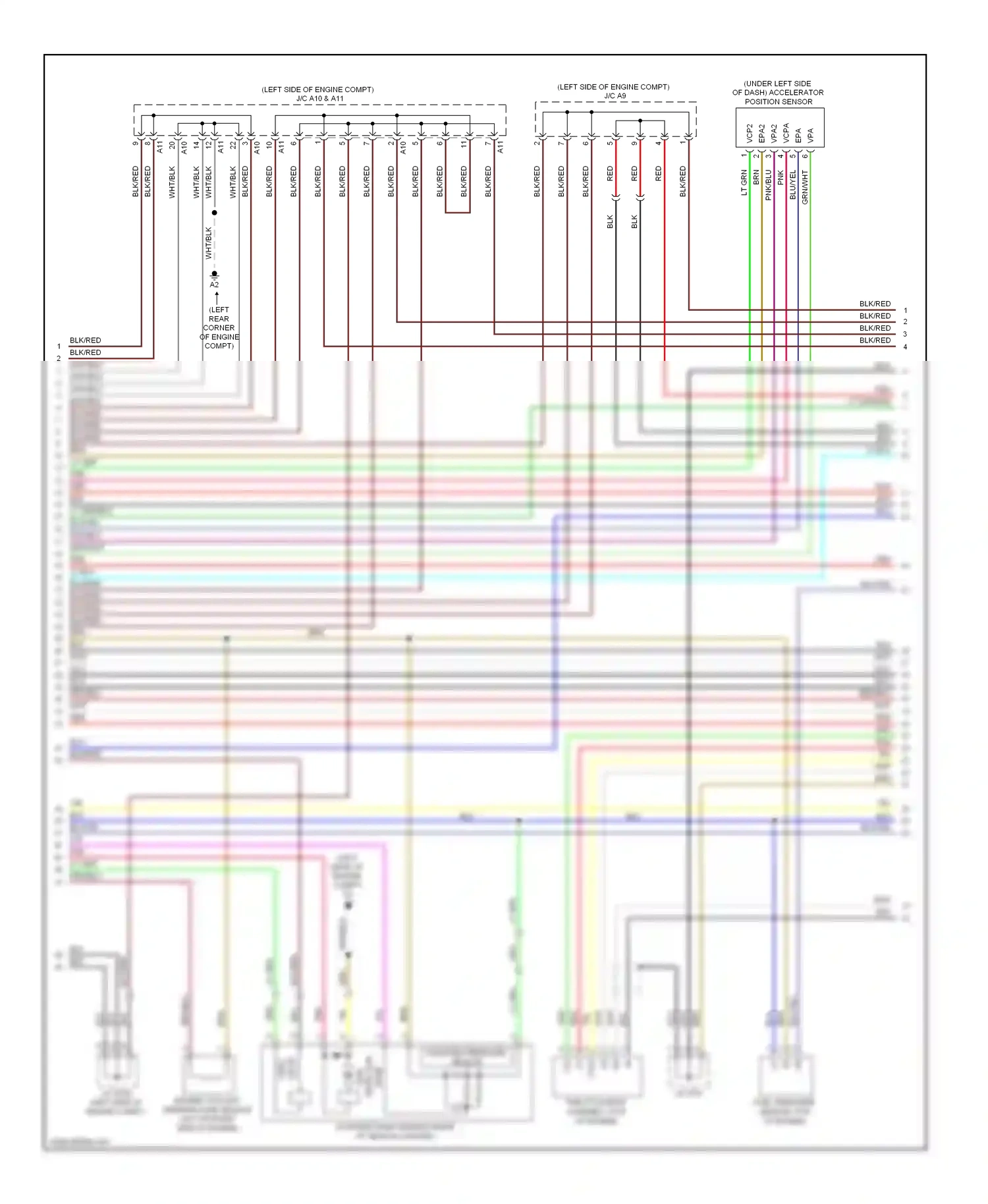 Lexus GS III facelift (2007-2011) engine coolant temperature sensor (on top right side of engine) wiring diagram  (1 of 1)