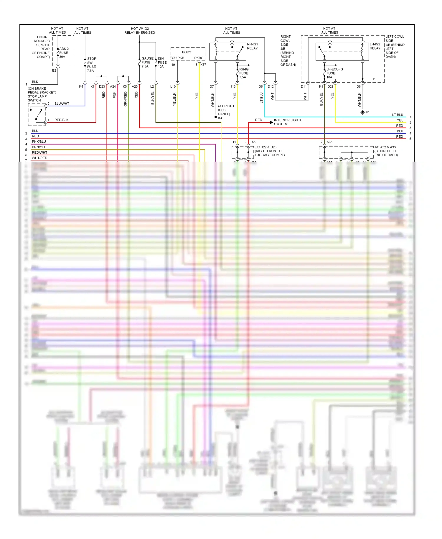 Lexus GS III facelift (2007-2011) fail wiring diagram  (1 of 1)