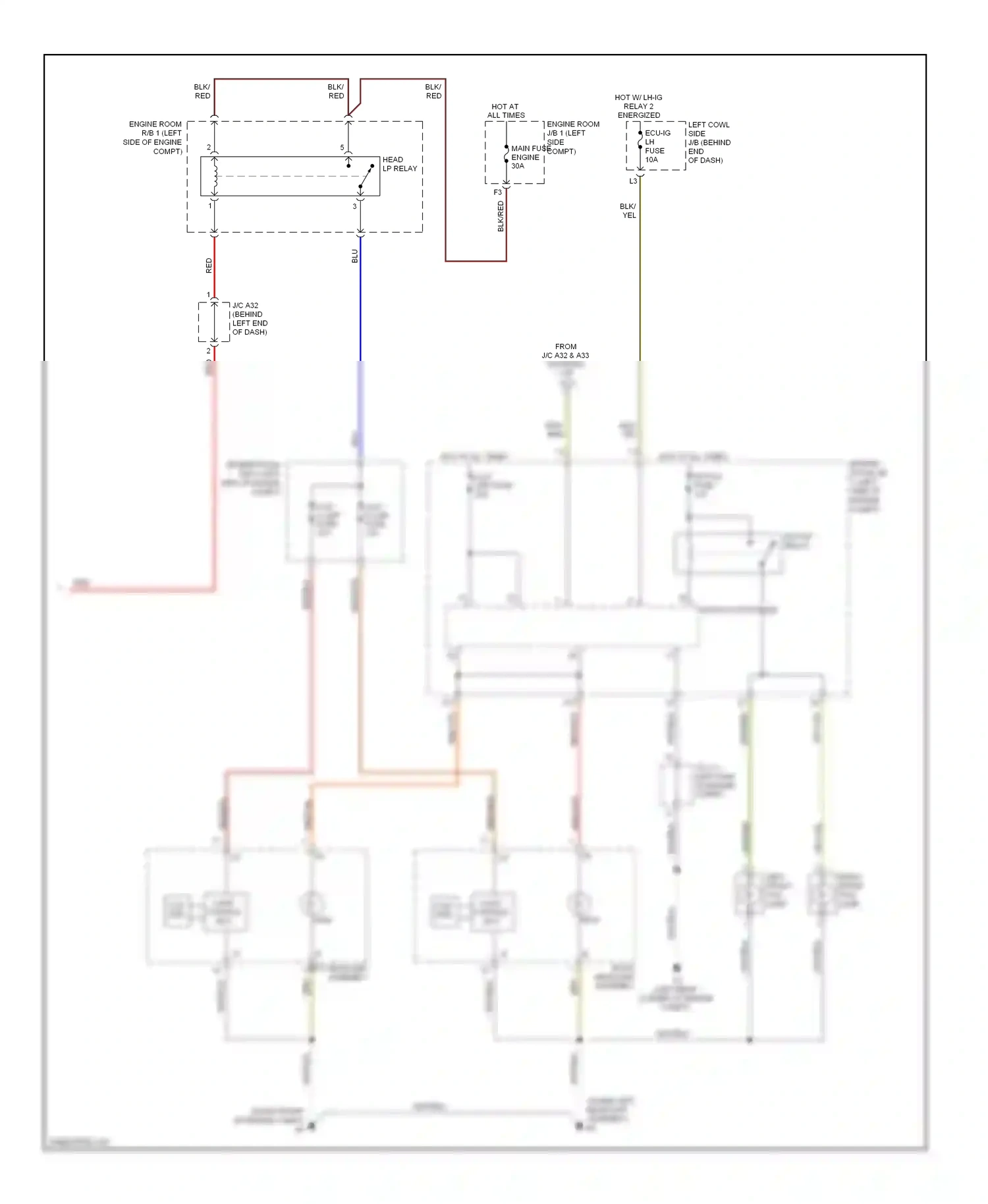 Wiring diagram front controller for Lexus GS III facelift (2007-2011) (12 of 12)