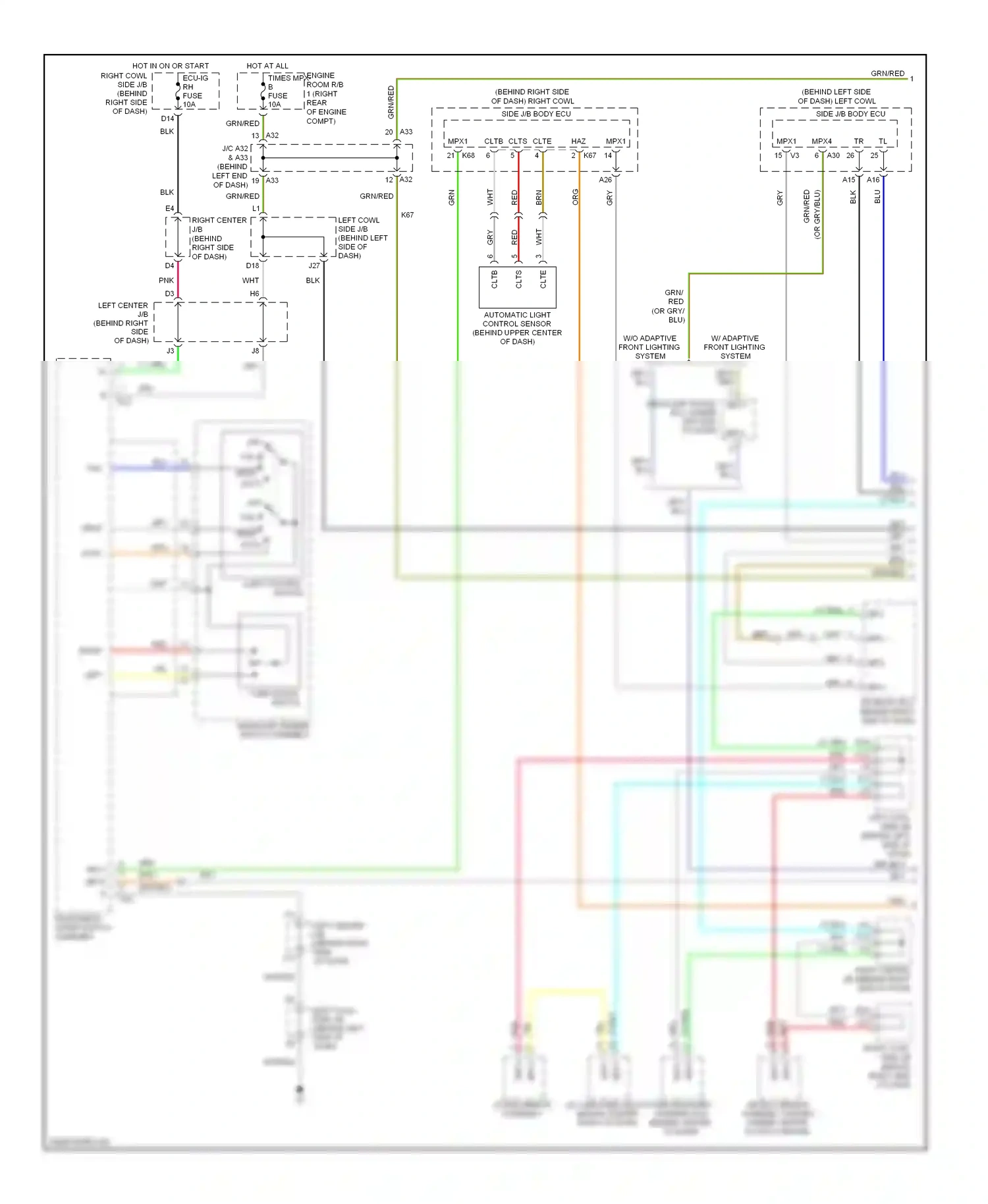 Wiring diagram grn for Lexus GS III facelift (2007-2011) (32 of 165)