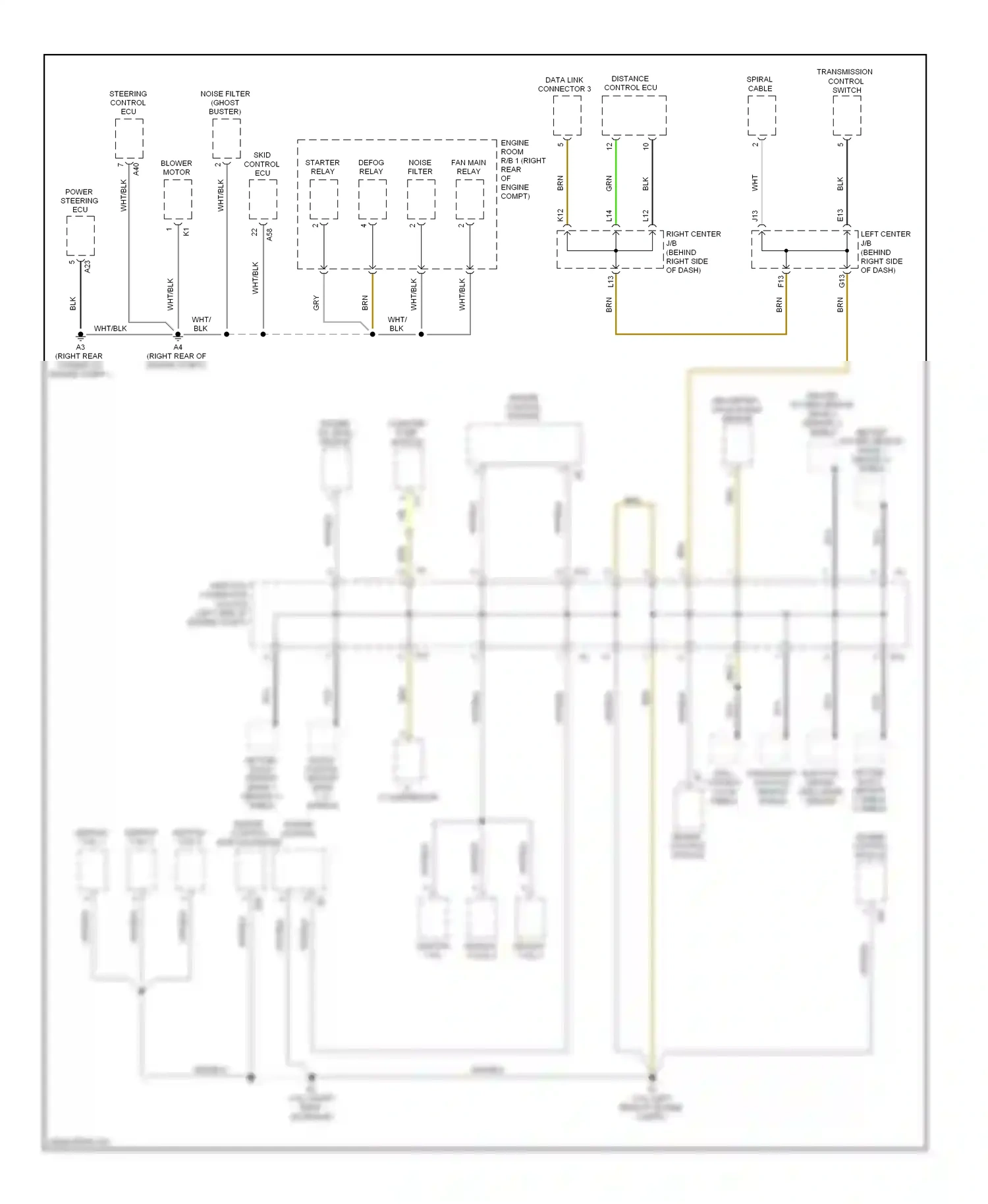 Lexus GS III facelift (2007-2011) ignition wiring diagram  (1 of 1)