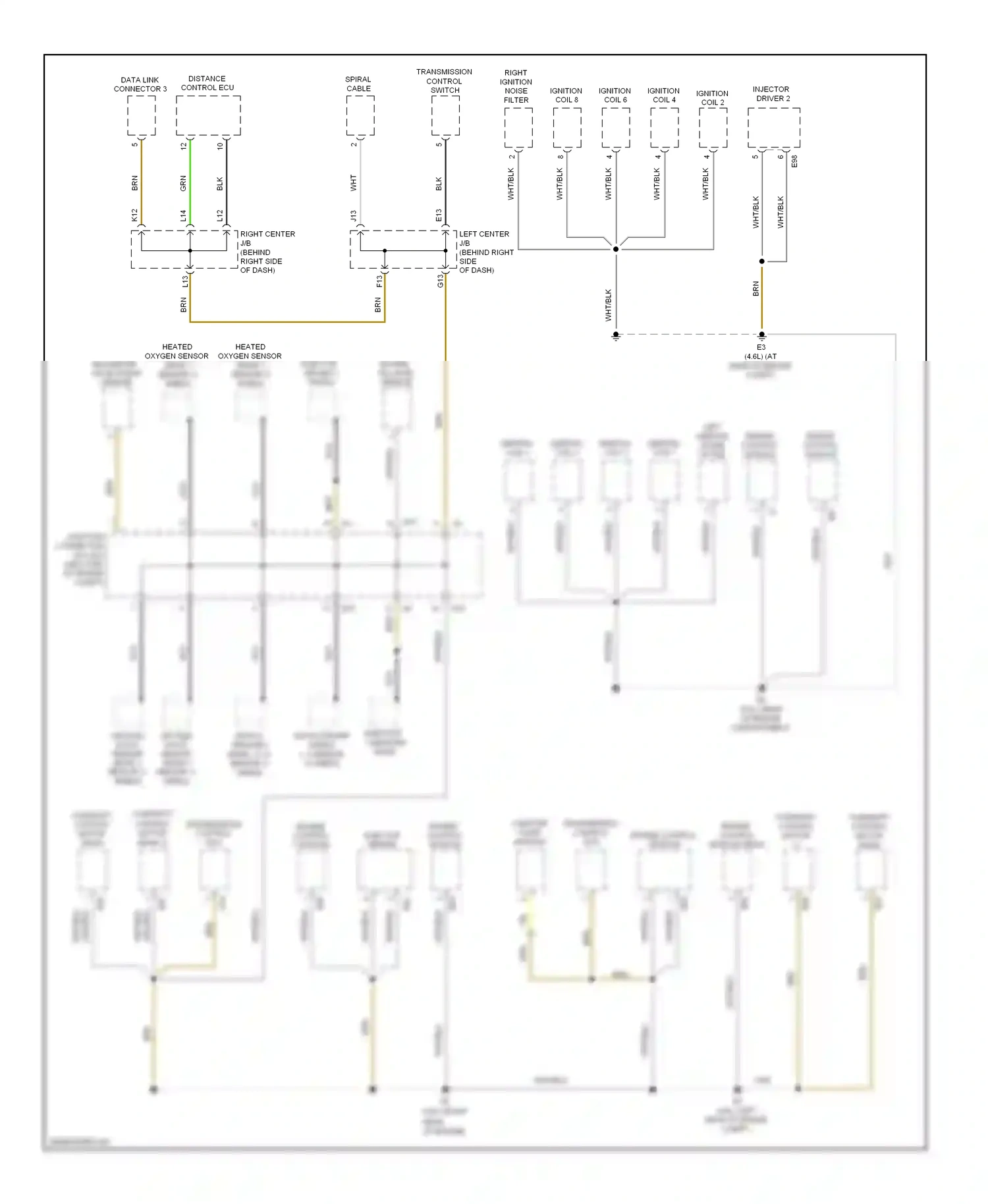 Wiring diagram junction connector for Lexus GS III facelift (2007-2011) (5 of 15)