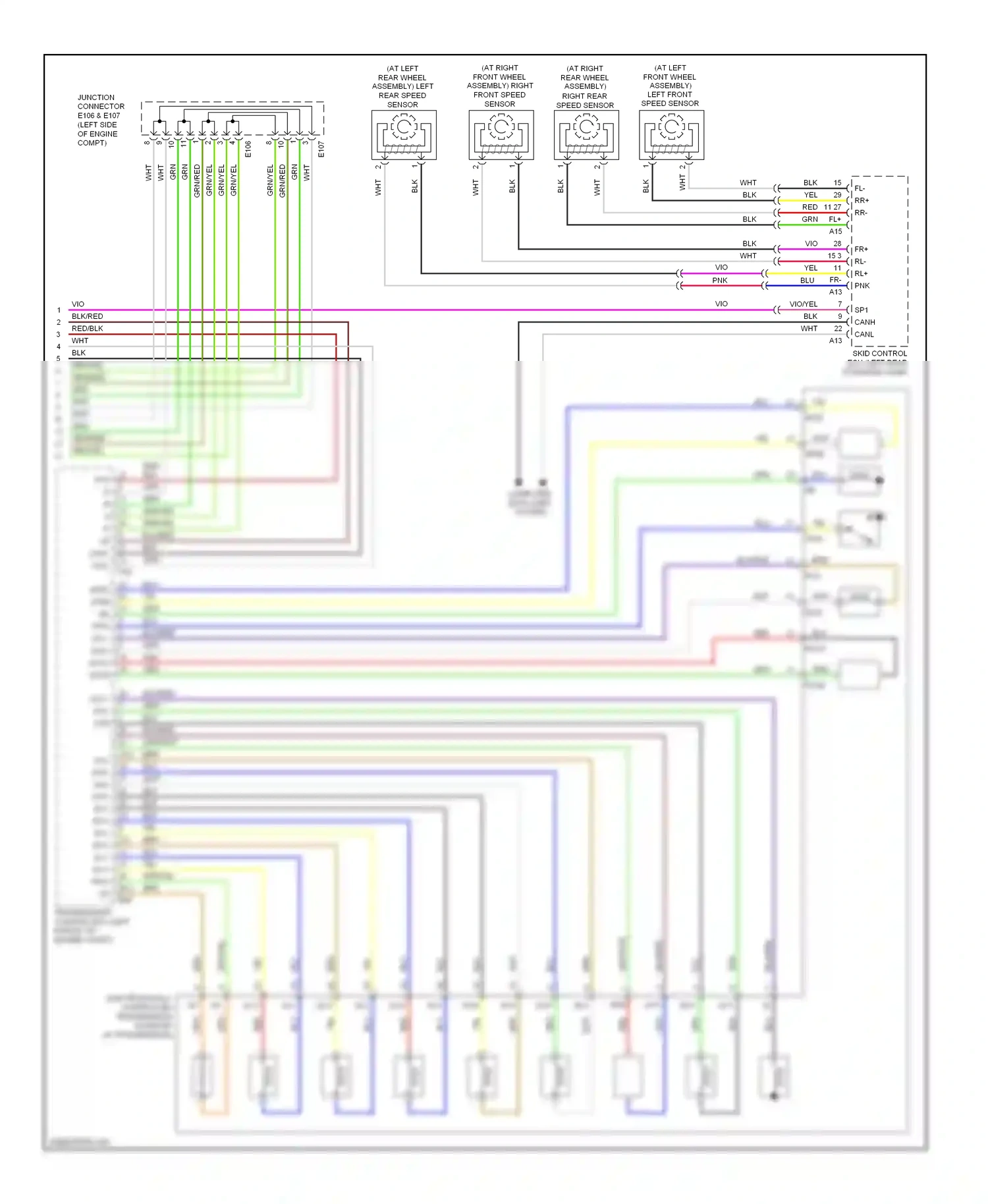 Wiring diagram junction connector for Lexus GS III facelift (2007-2011) (12 of 15)