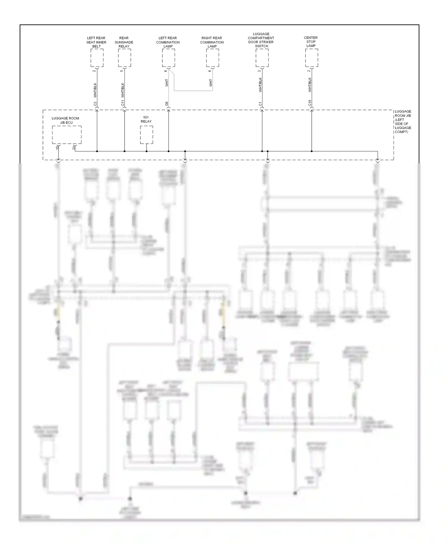 Lexus GS III facelift (2007-2011) left wiring diagram  (3 of 4)