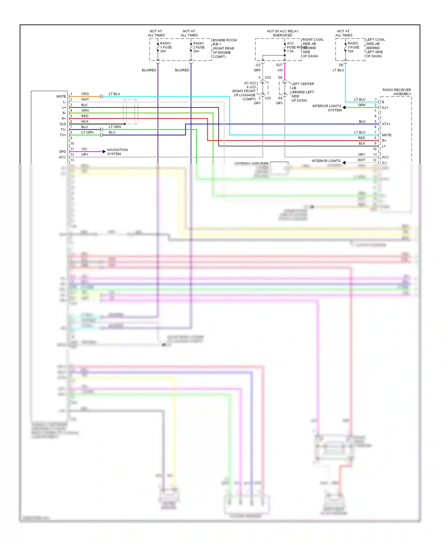 Wiring diagram lt blu for Lexus GS III facelift (2007-2011) (75 of 130)