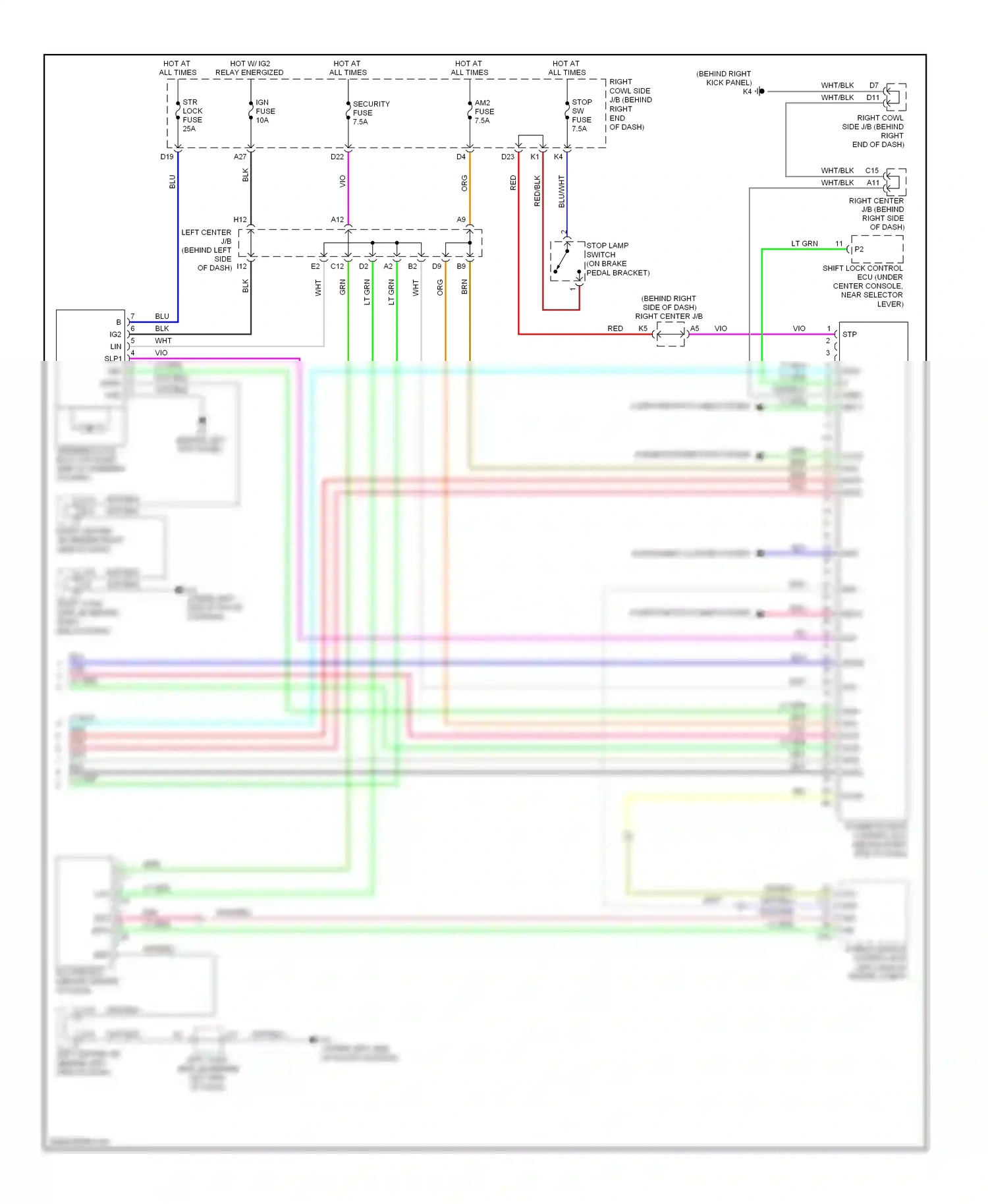 Wiring diagram lt grn for Lexus GS III facelift (2007-2011) (106 of 151)
