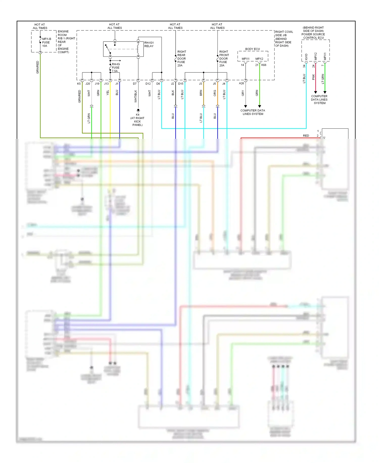 Wiring diagram lt grn for Lexus GS III facelift (2007-2011) (76 of 151)
