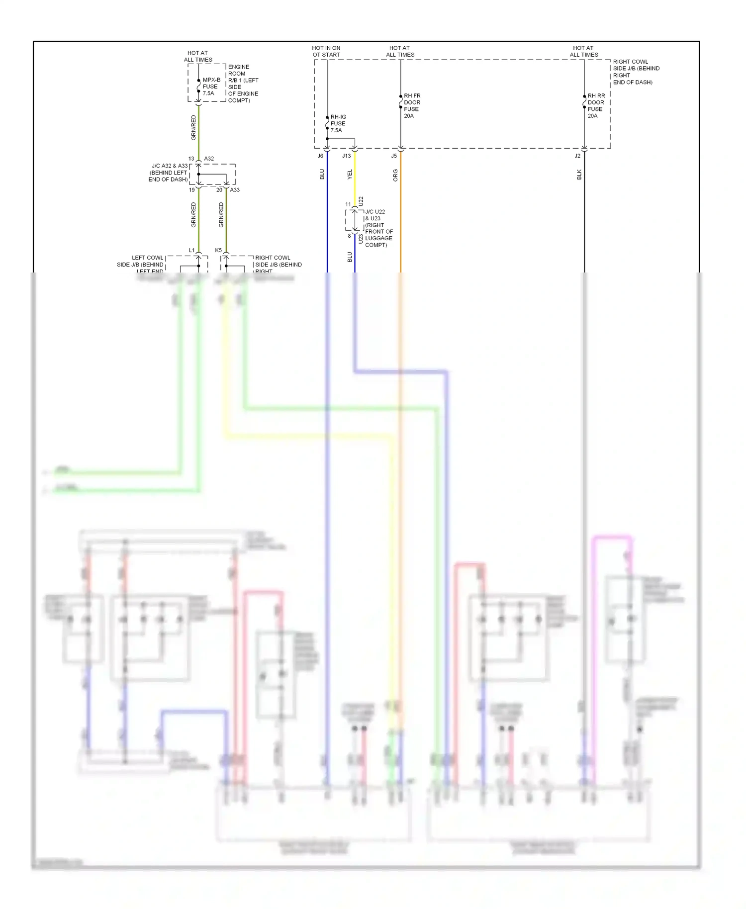 Wiring diagram mpx-b fuse for Lexus GS III facelift (2007-2011) (22 of 35)