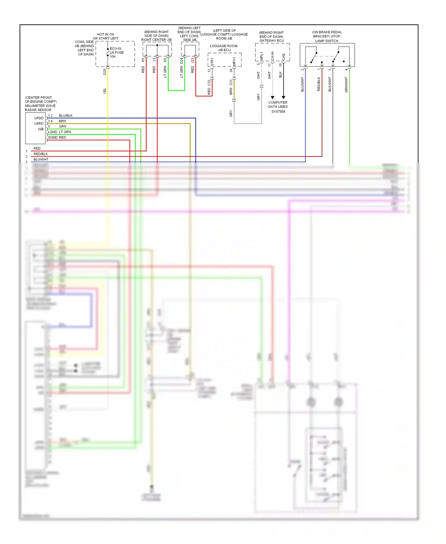 Wiring diagram on off for Lexus GS III facelift (2007-2011) (1 of 4)