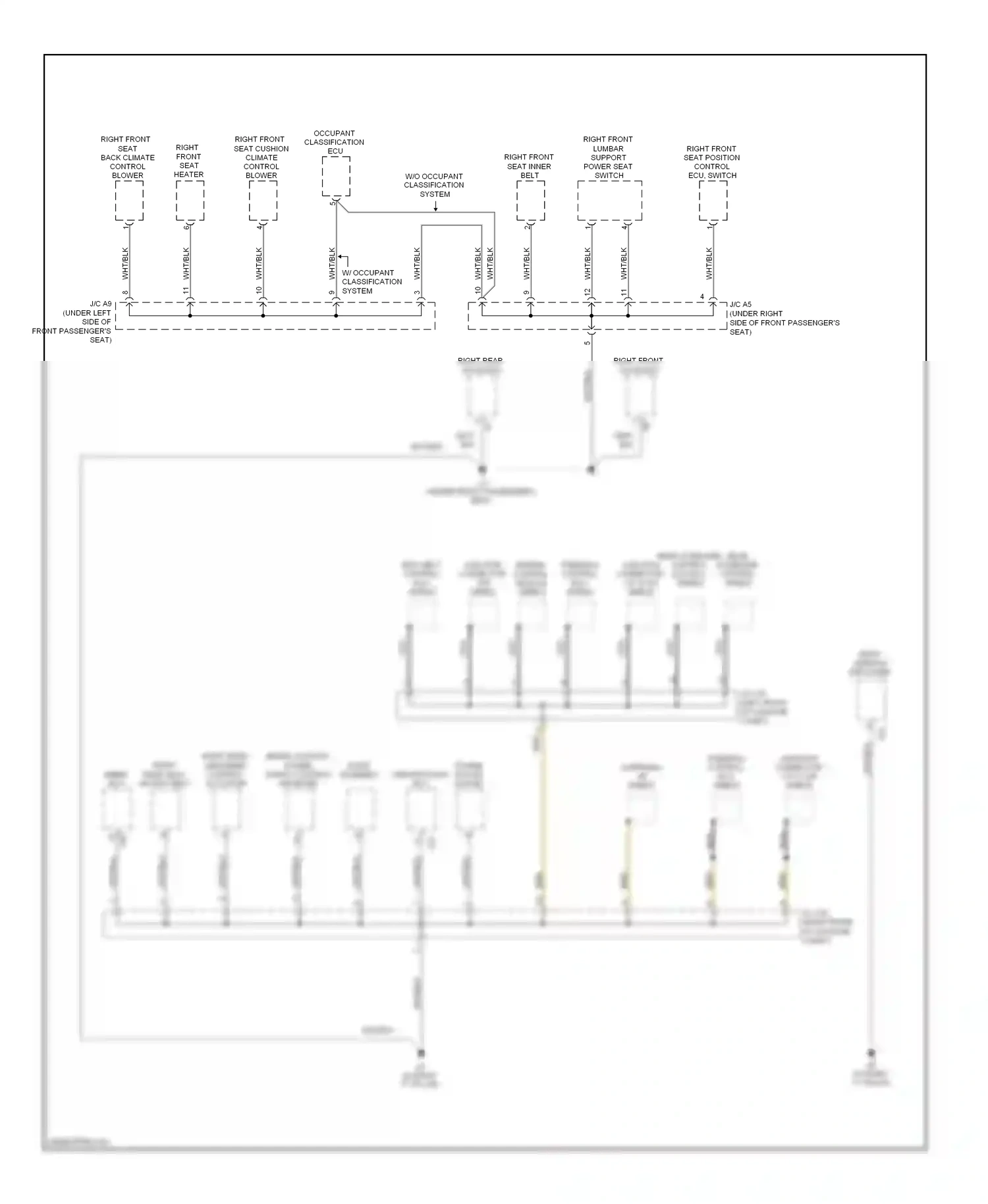 Wiring diagram overhead j/b shield for Lexus GS III facelift (2007-2011) (3 of 4)