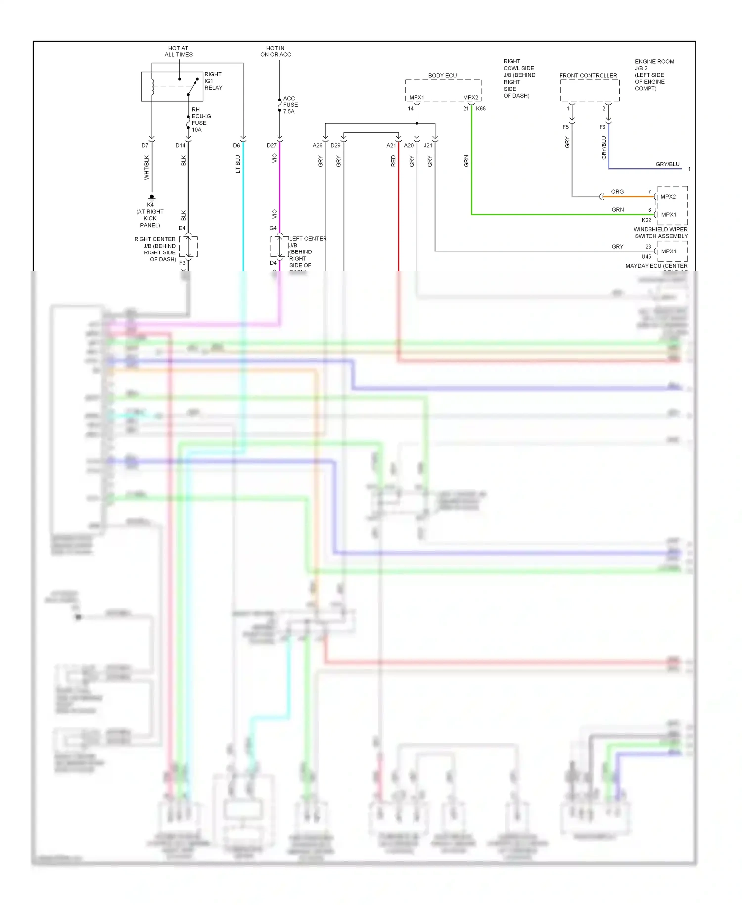 Wiring diagram pnk for Lexus GS III facelift (2007-2011) (16 of 146)