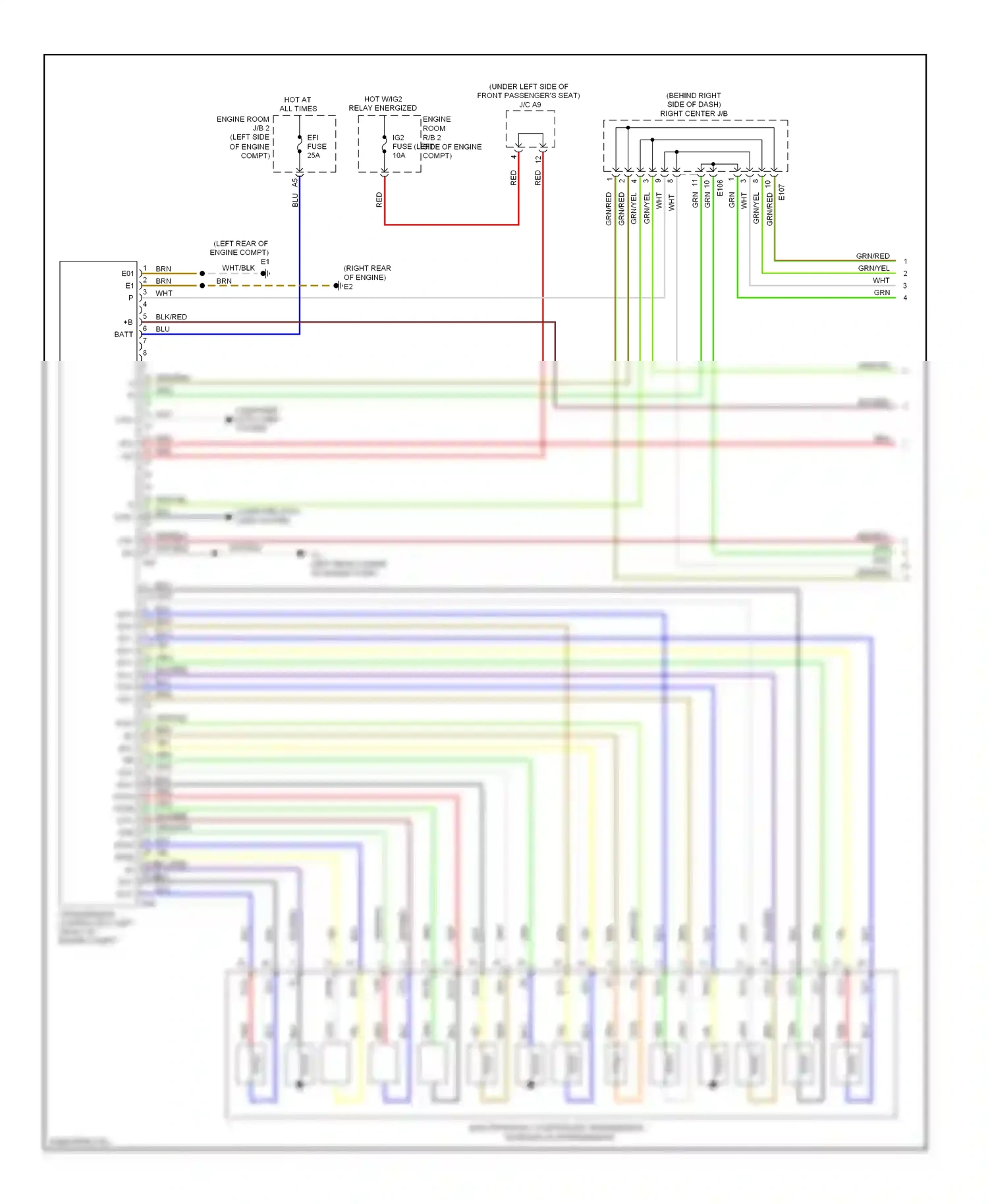 Wiring diagram red/blk for Lexus GS III facelift (2007-2011) (51 of 58)