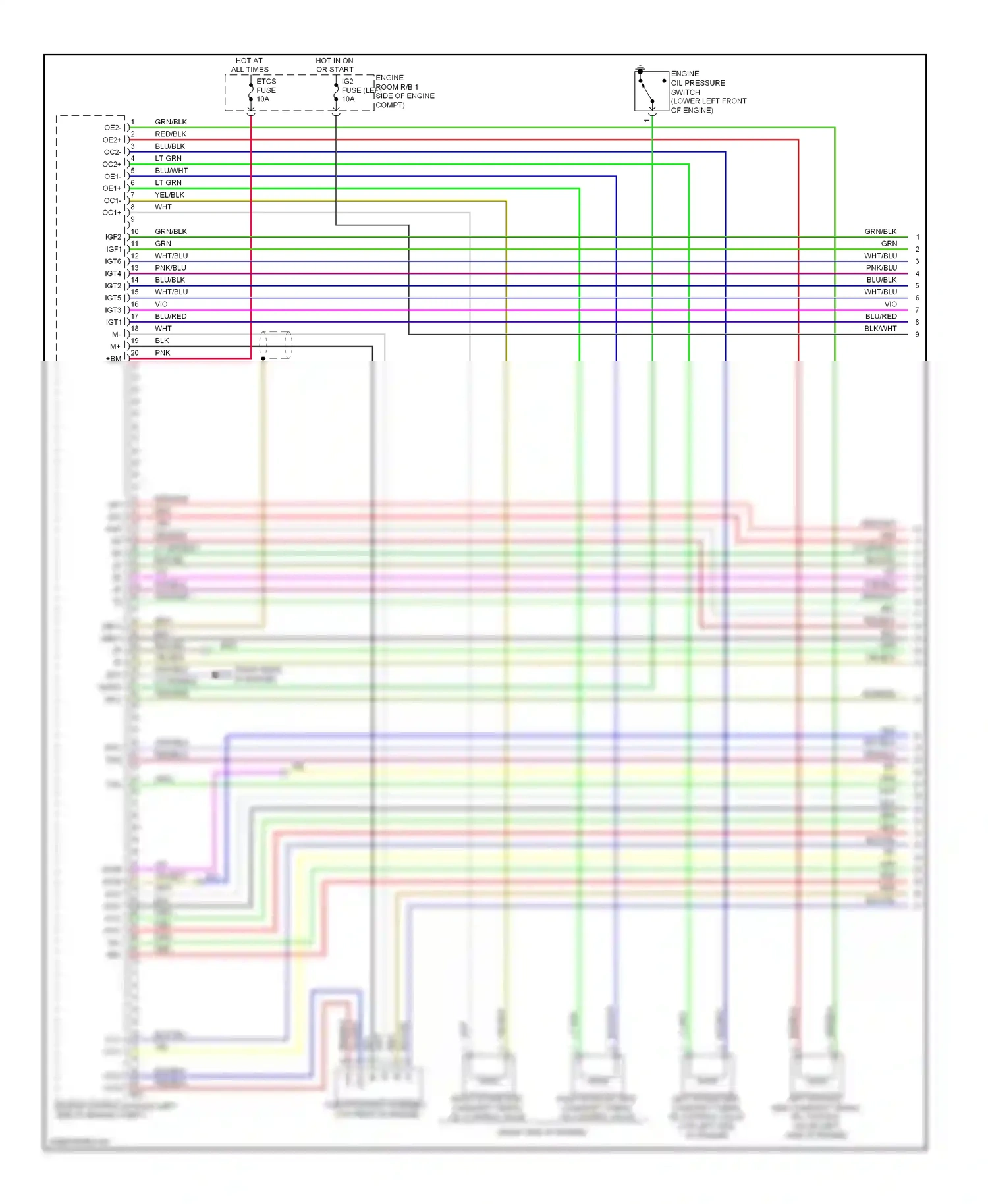 Wiring diagram red/blu for Lexus GS III facelift (2007-2011) (16 of 39)