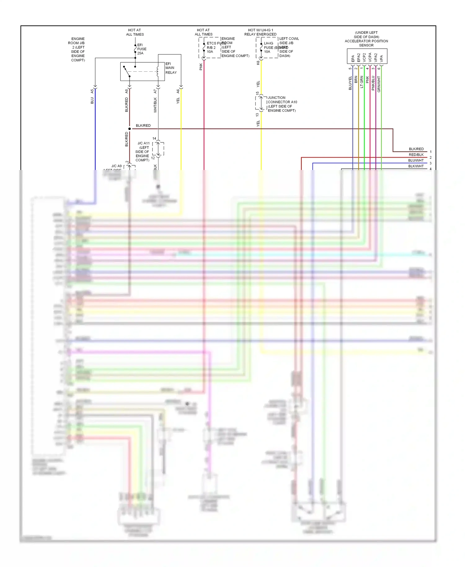 Wiring diagram red/blu for Lexus GS III facelift (2007-2011) (21 of 39)