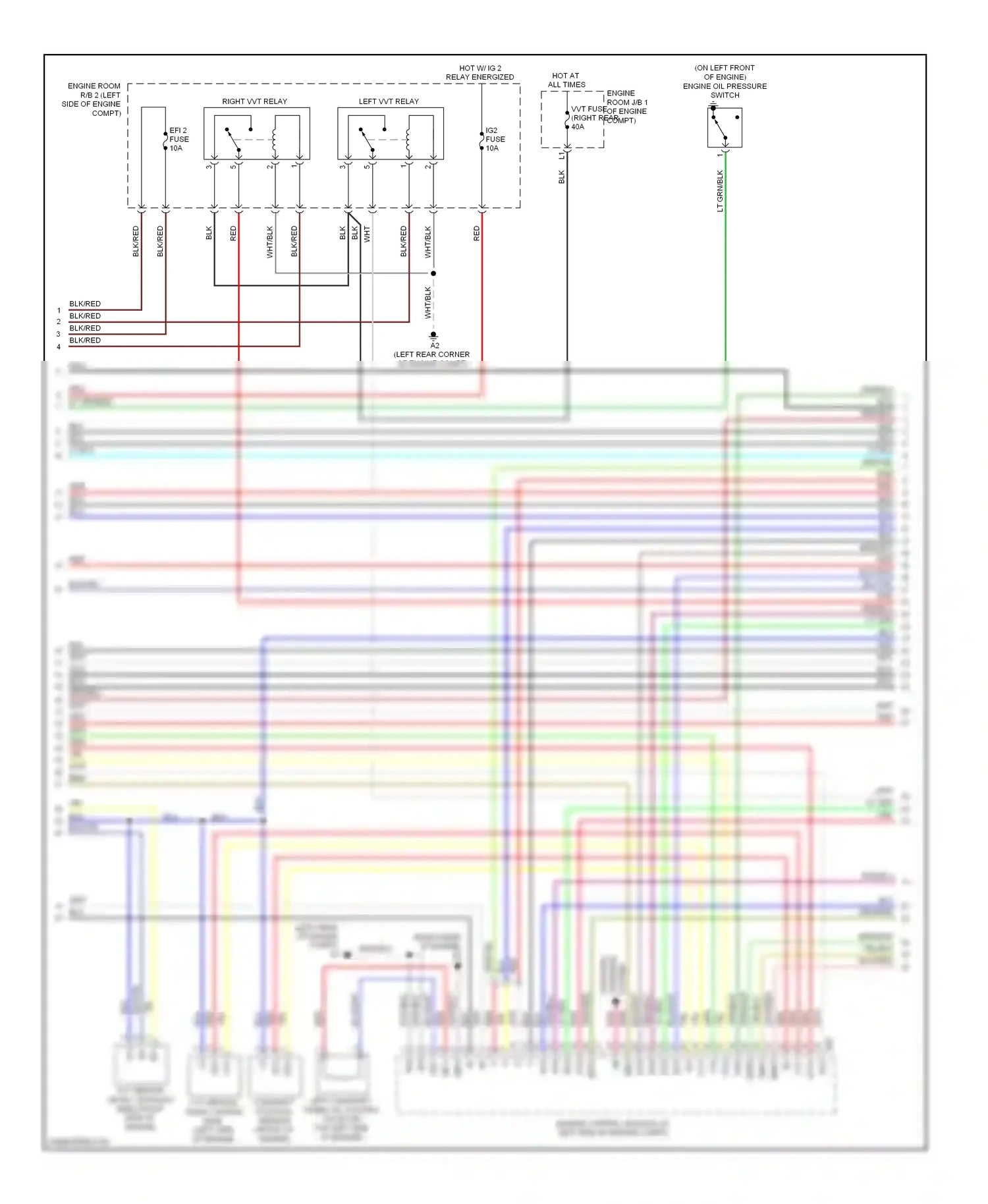 Lexus GS III facelift (2007-2011) system wiring diagram  (1 of 1)