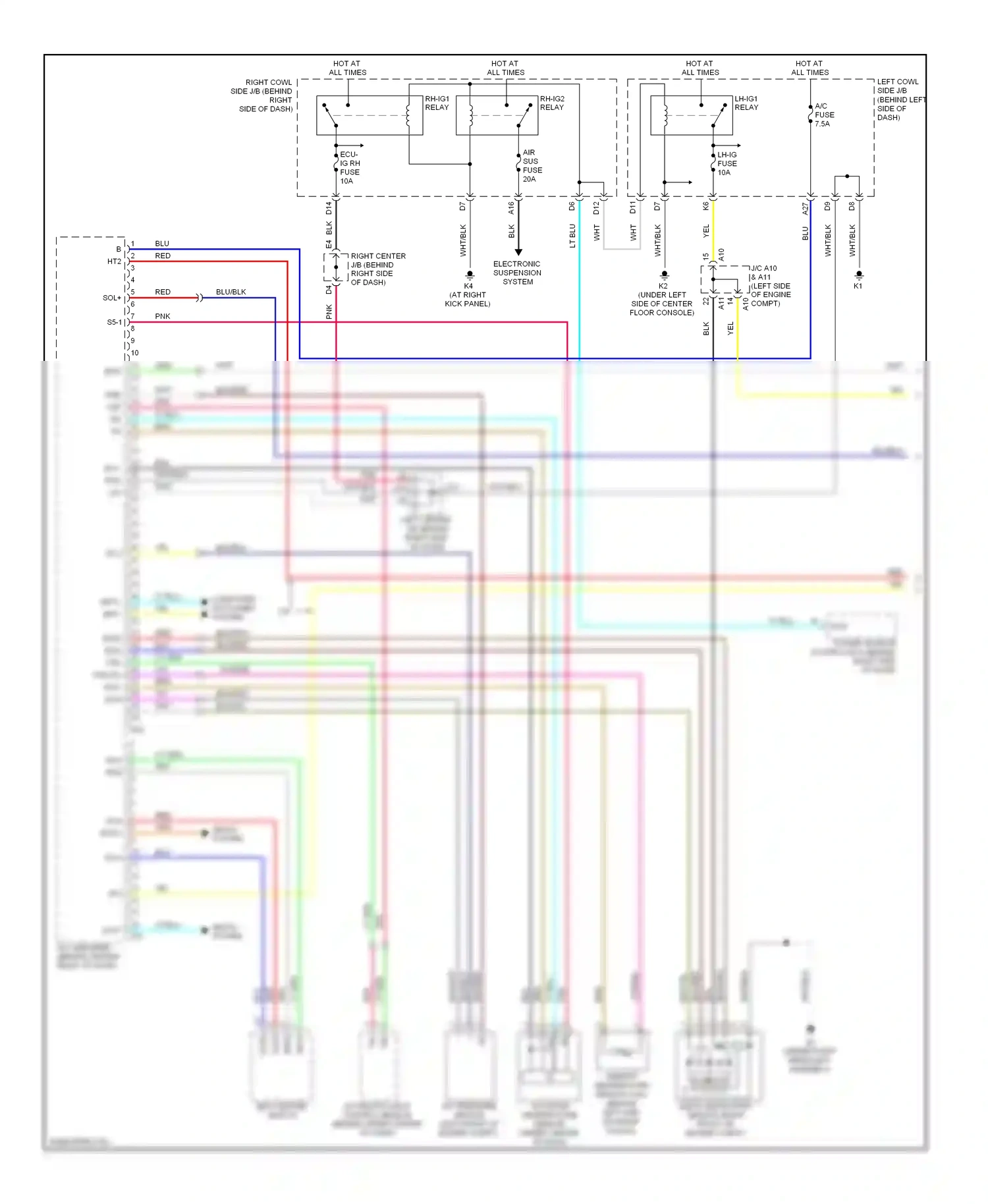 Wiring diagram vio for Lexus GS III facelift (2007-2011) (10 of 153)