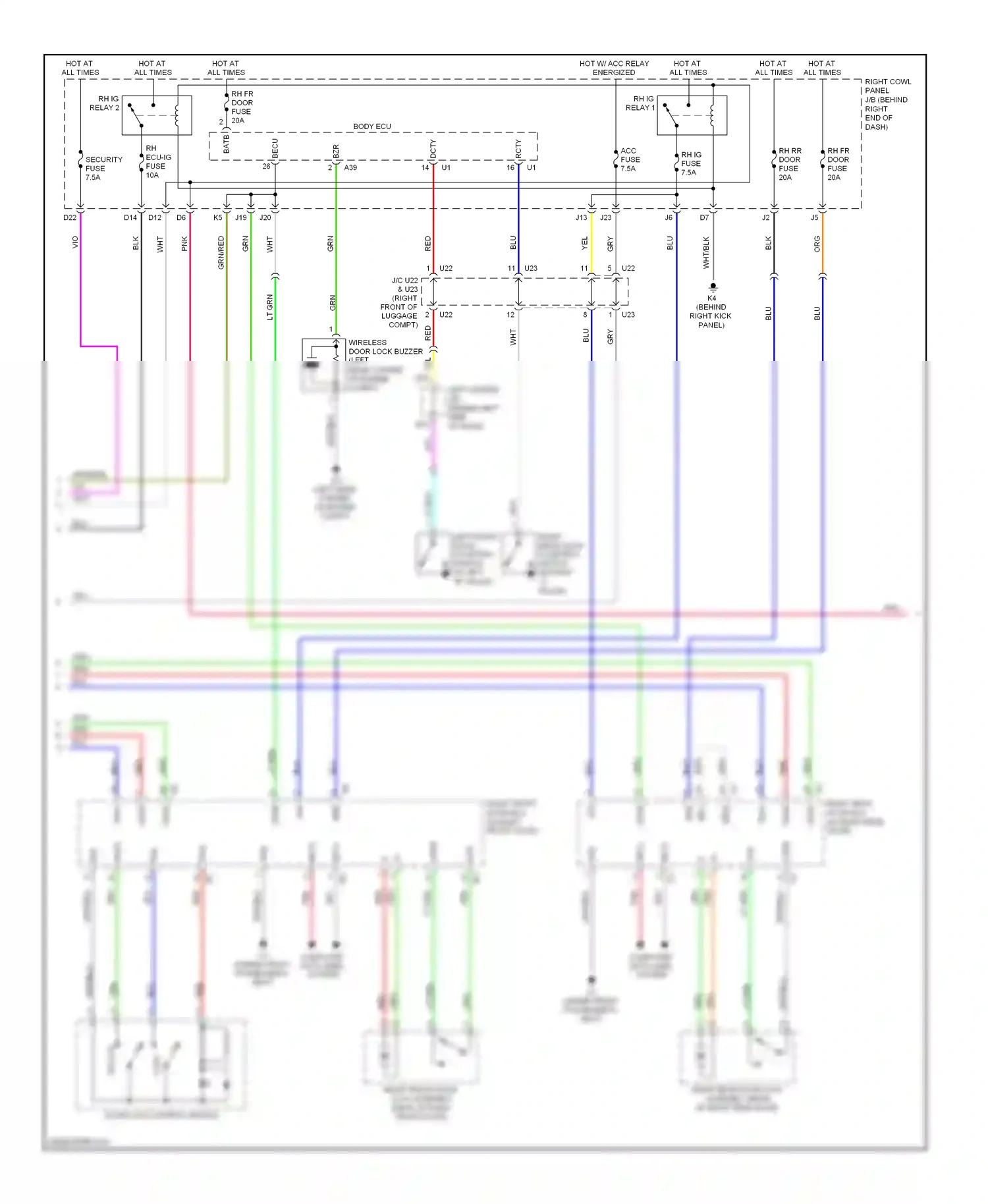 Wiring diagram vio for Lexus GS III facelift (2007-2011) (93 of 153)