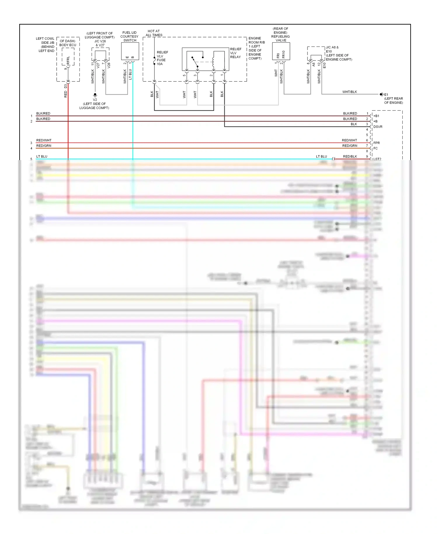 Wiring diagram vio/red for Lexus GS III facelift (2007-2011) (10 of 10)