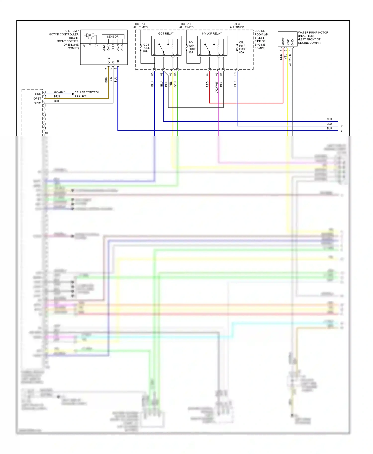 Wiring diagram vio/wht for Lexus GS III facelift (2007-2011) (8 of 9)