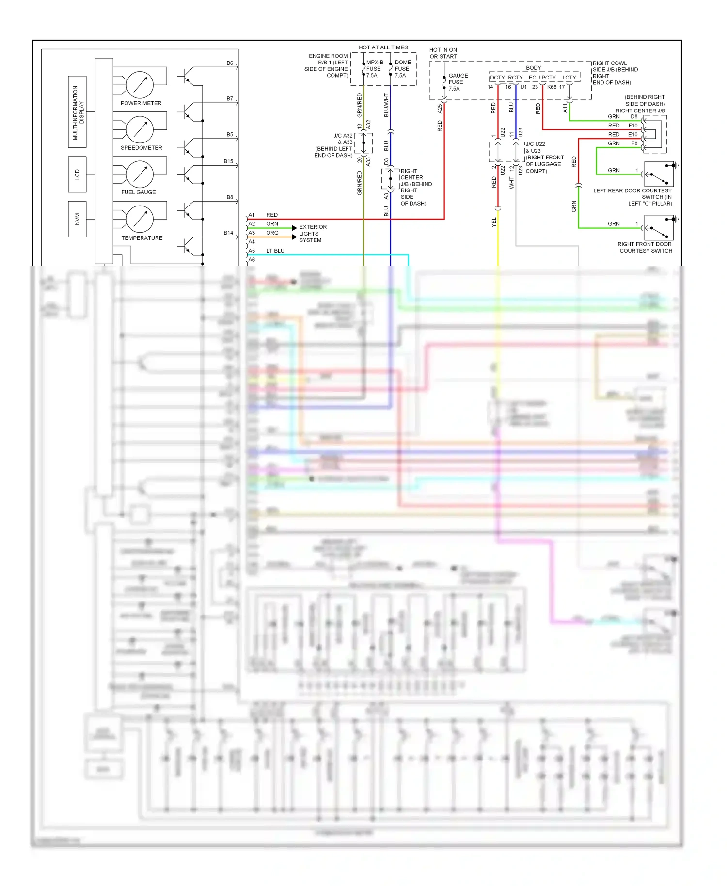 Wiring diagram vio/yel for Lexus GS III facelift (2007-2011) (12 of 18)