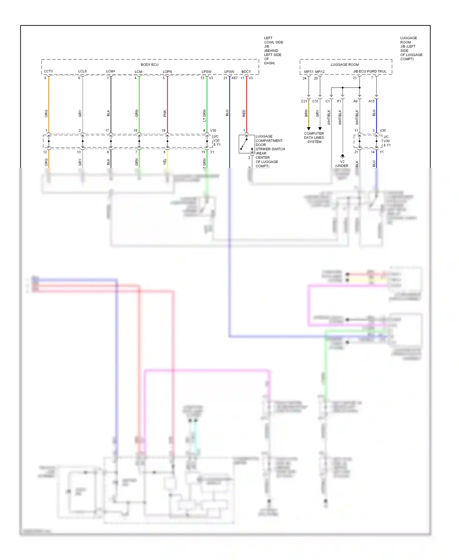 Wiring diagram wht/ blk for Lexus GS III facelift (2007-2011) (3 of 4)