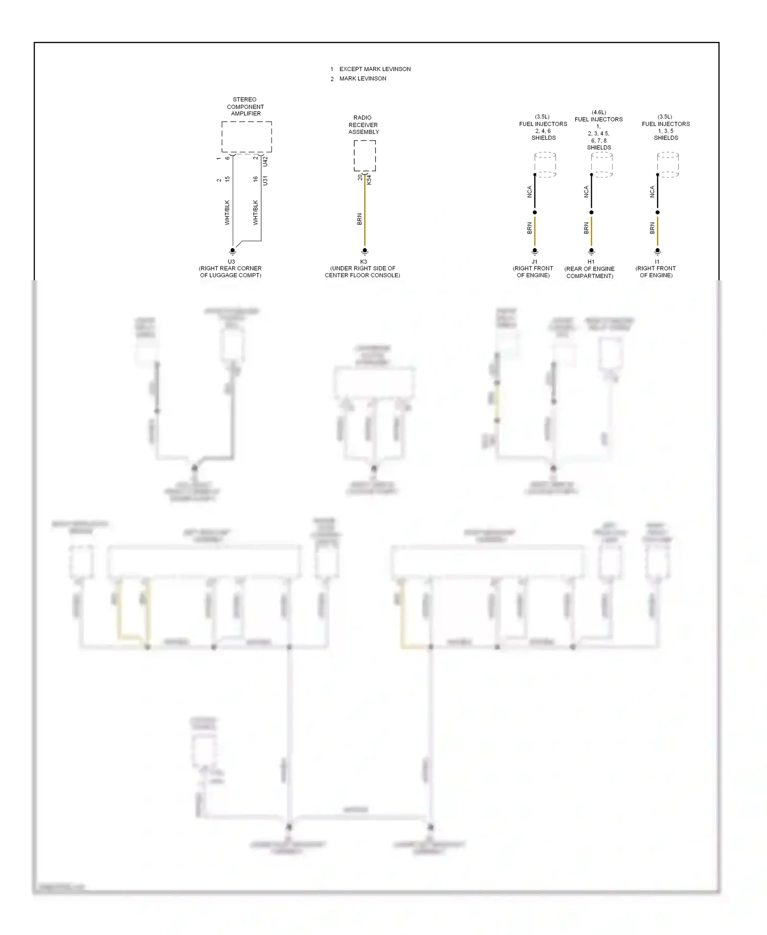 Wiring diagram wht/ blk for Lexus GS III facelift (2007-2011) (1 of 4)