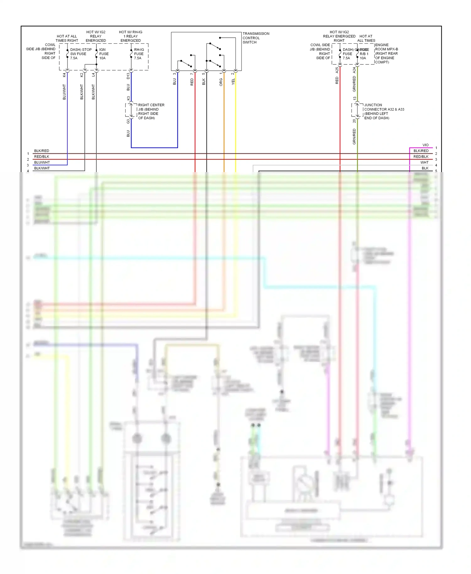 Wiring diagram wht for Lexus GS III facelift (2007-2011) (106 of 191)