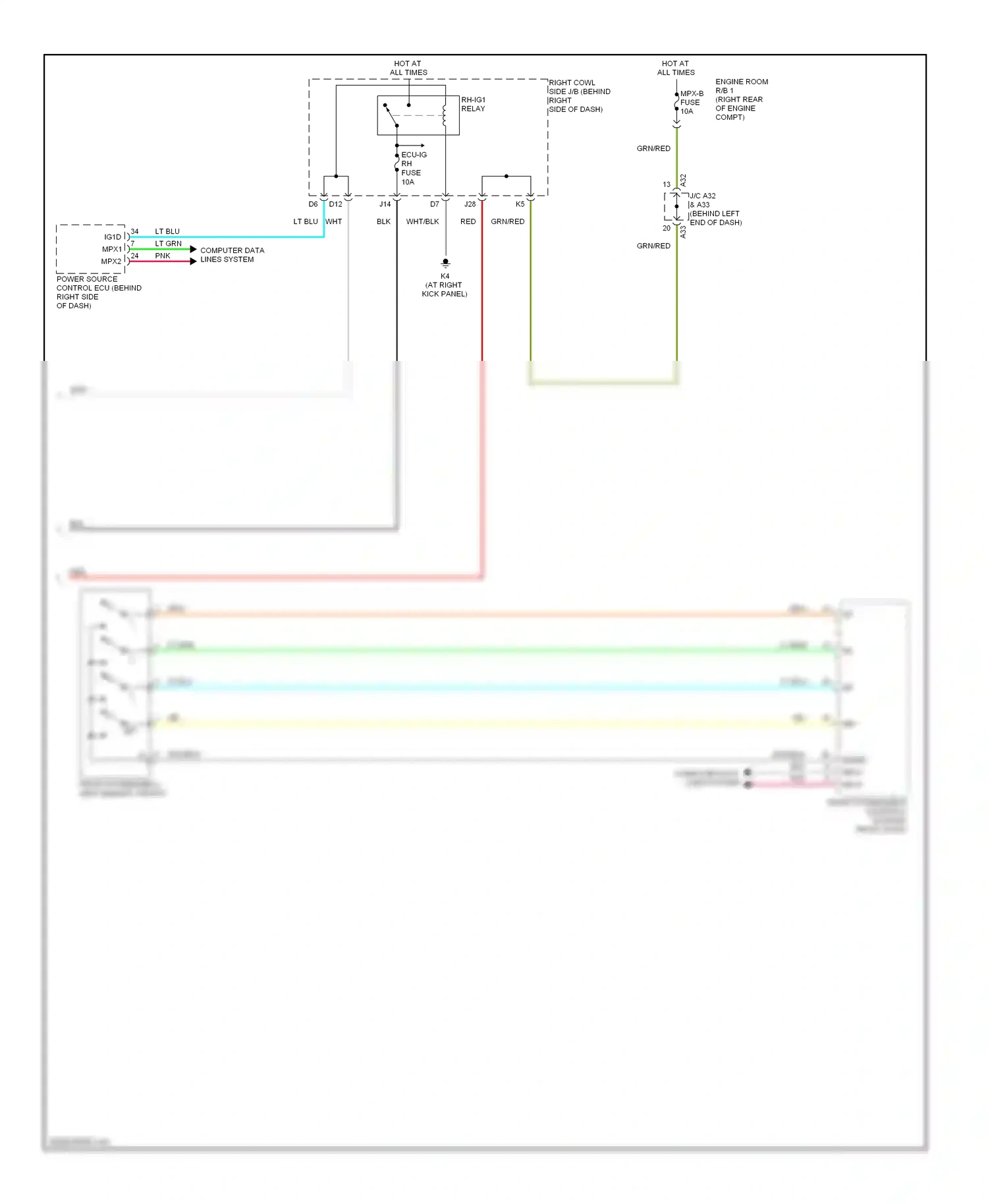 Wiring diagram wht/blk for Lexus GS III facelift (2007-2011) (75 of 179)