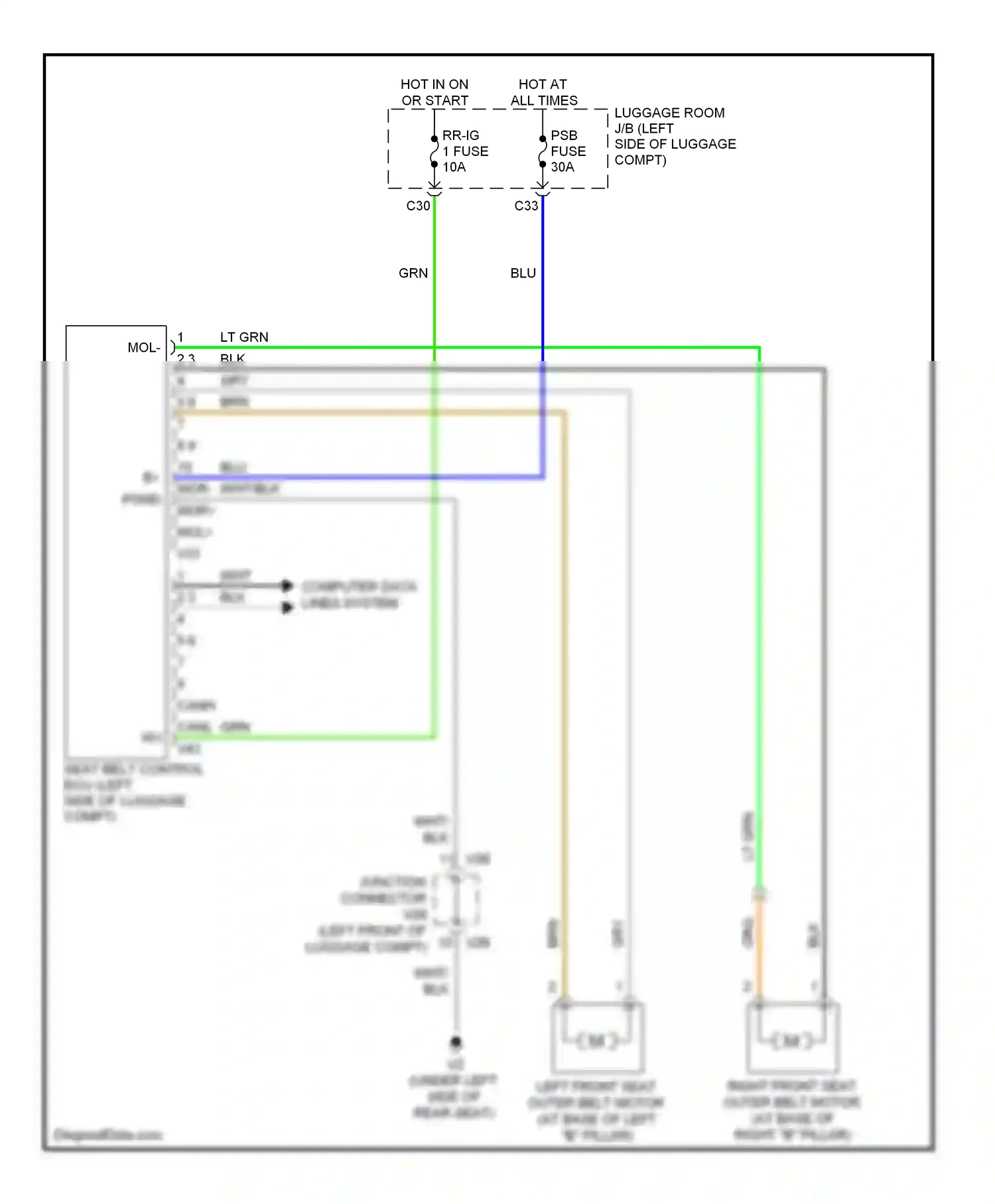 Wiring diagram wht/blk for Lexus GS III facelift (2007-2011) (107 of 179)