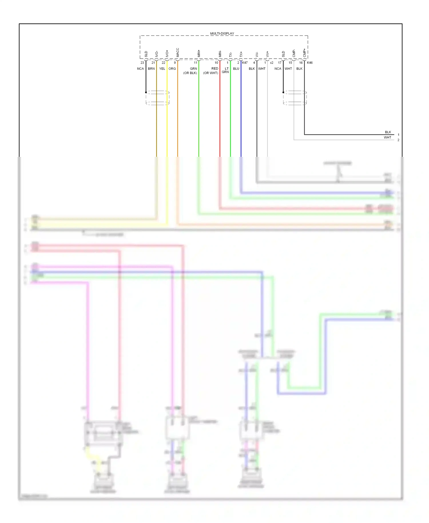 Wiring diagram w/o mayday system for Lexus GS III facelift (2007-2011) (7 of 8)