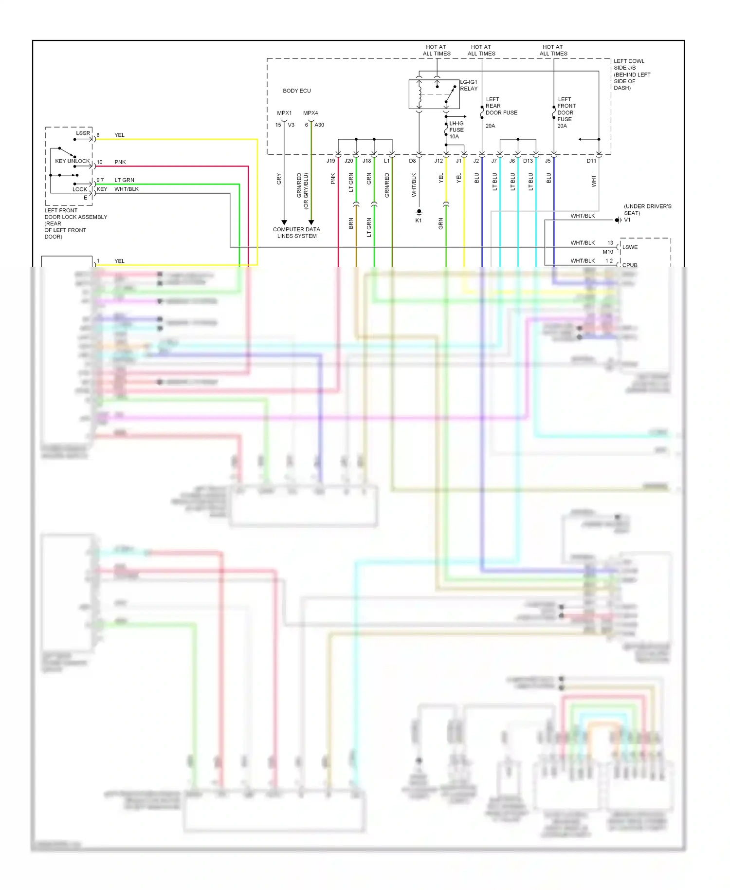 Wiring diagram yel for Lexus GS III facelift (2007-2011) (83 of 173)
