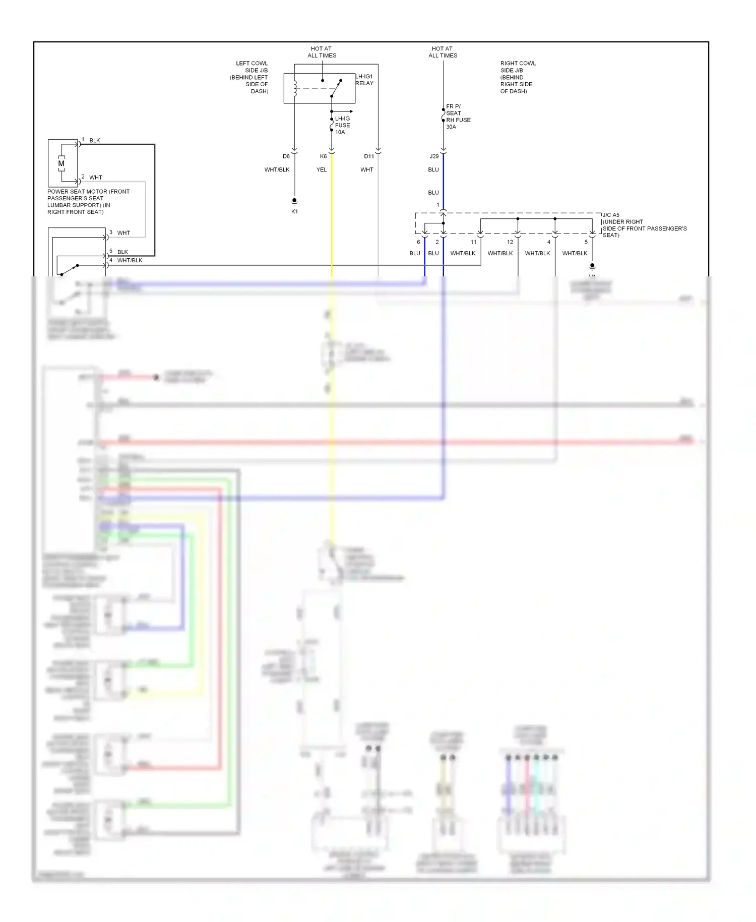 Wiring diagram yel for Lexus GS III facelift (2007-2011) (66 of 173)
