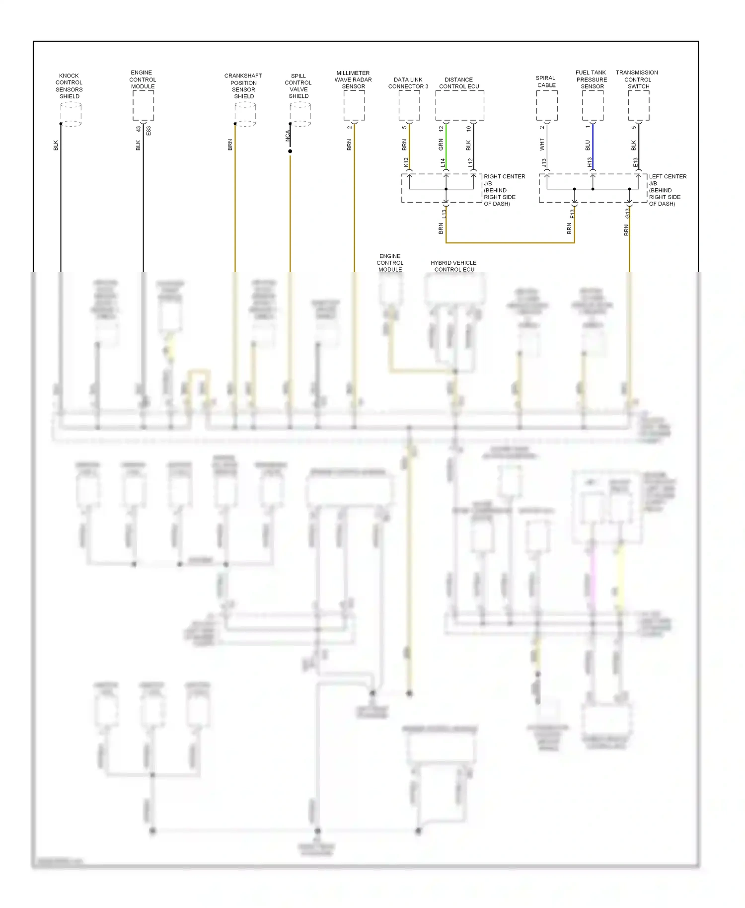 Wiring diagram yel for Lexus GS III facelift (2007-2011) (133 of 173)