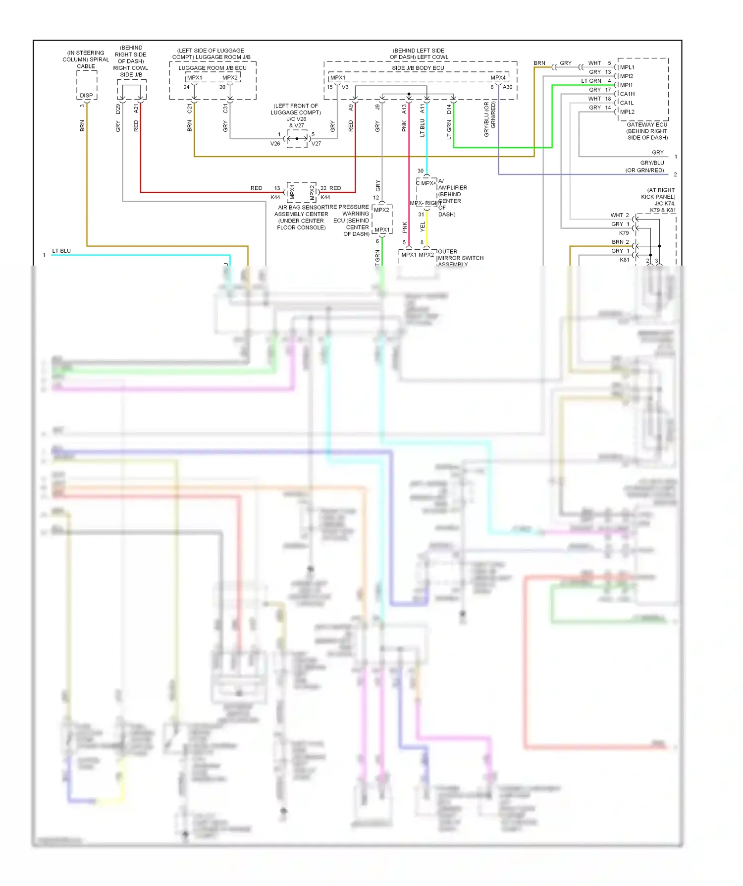 Wiring diagram yel for Lexus GS III facelift (2007-2011) (57 of 173)