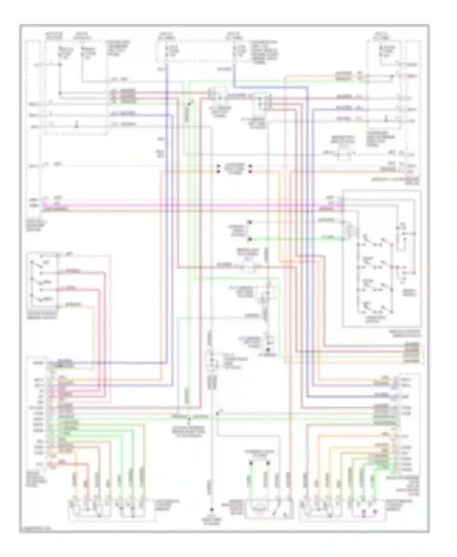 GS Lexus III (2004-2007): Memory systems circuit (1 of 2)